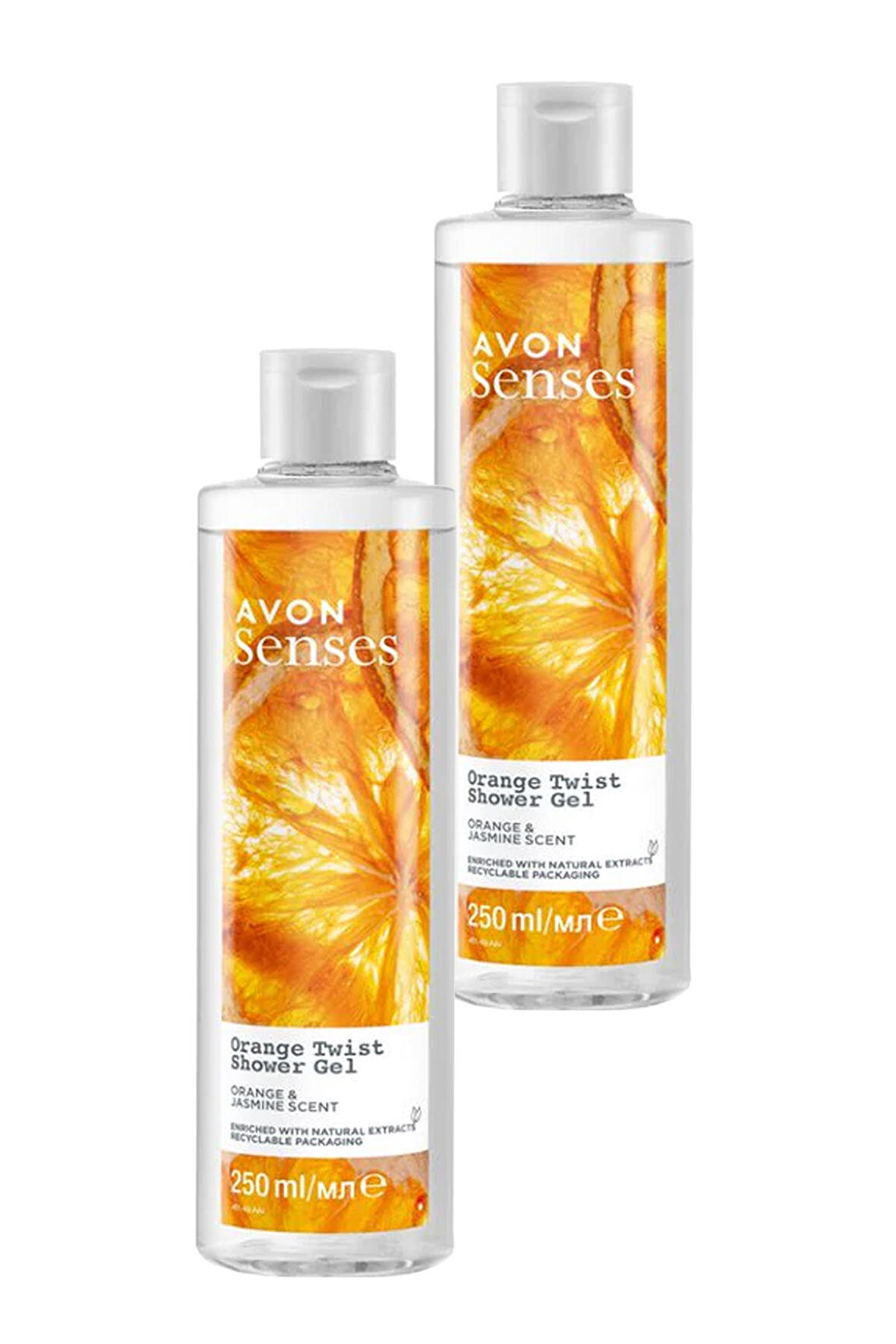 Avon Senses Orange Twist Portakal ve Yasemin Kokulu Duş Jeli 250 Ml. İkili Set