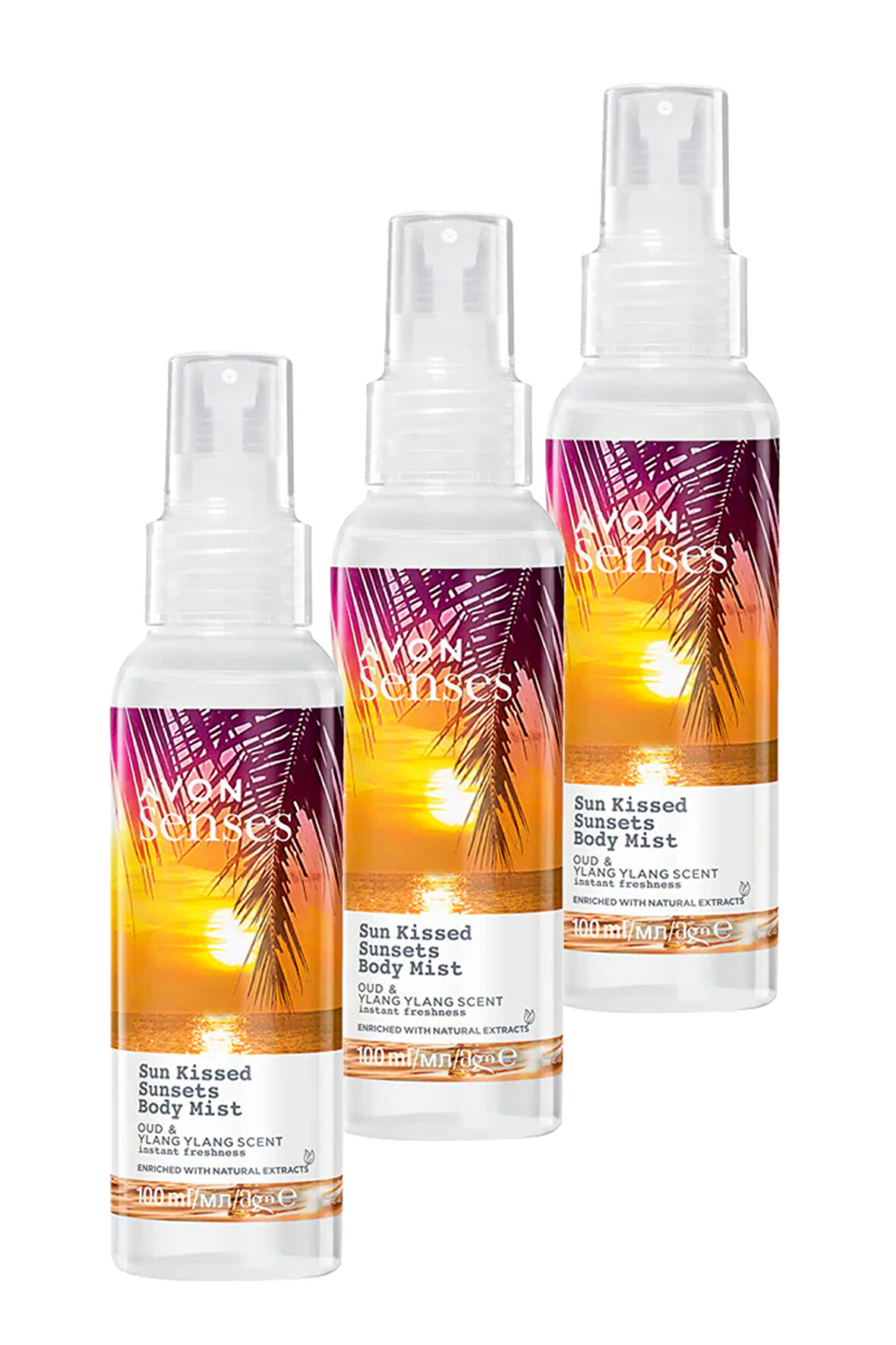 Senses Sun Kissed Sunsets Vücut Spreyi 100 Ml. Üçlü Set