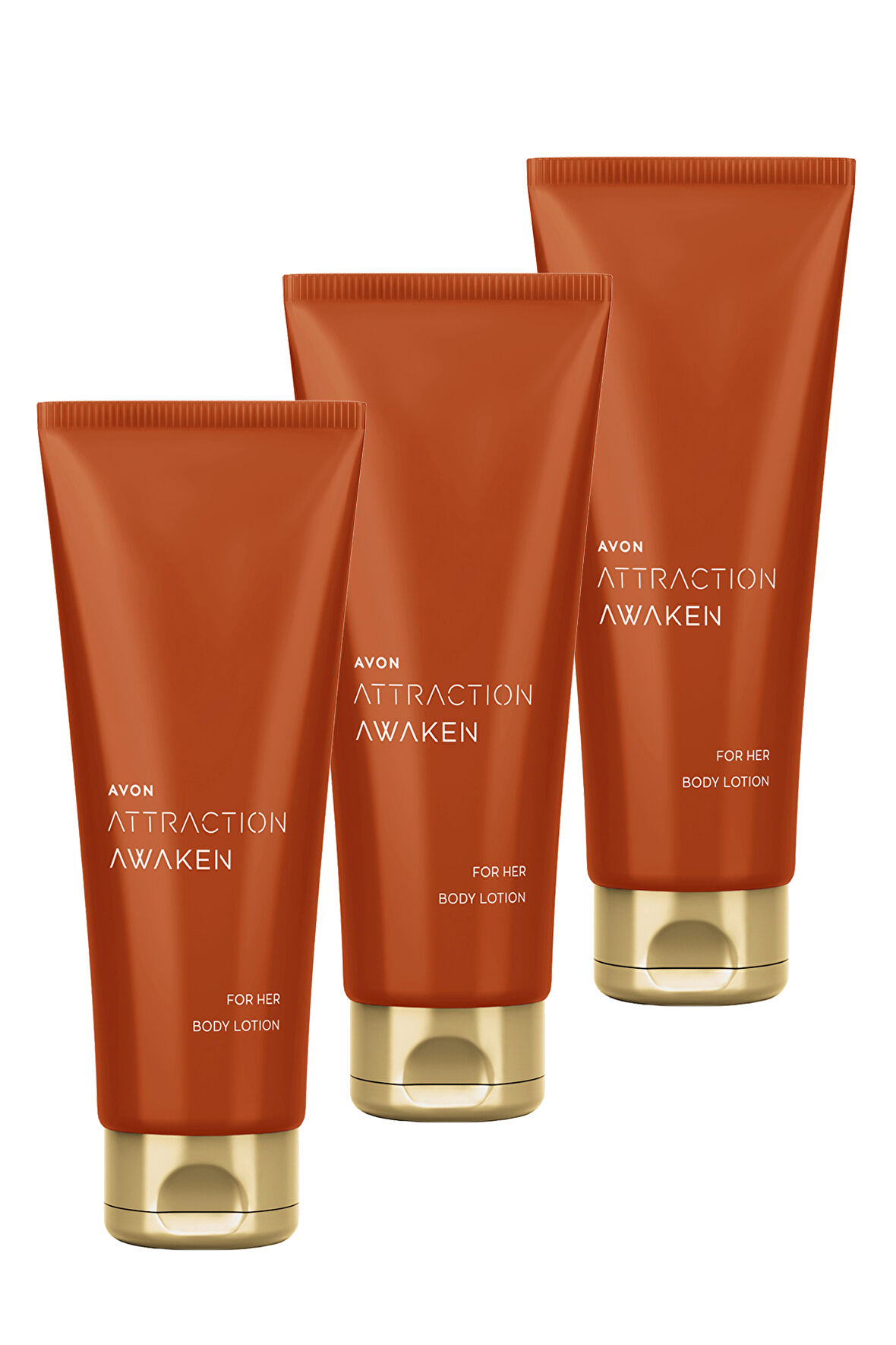 Attraction Awaken Kadın Vücut Losyonu 125 Ml. Üçlü Set