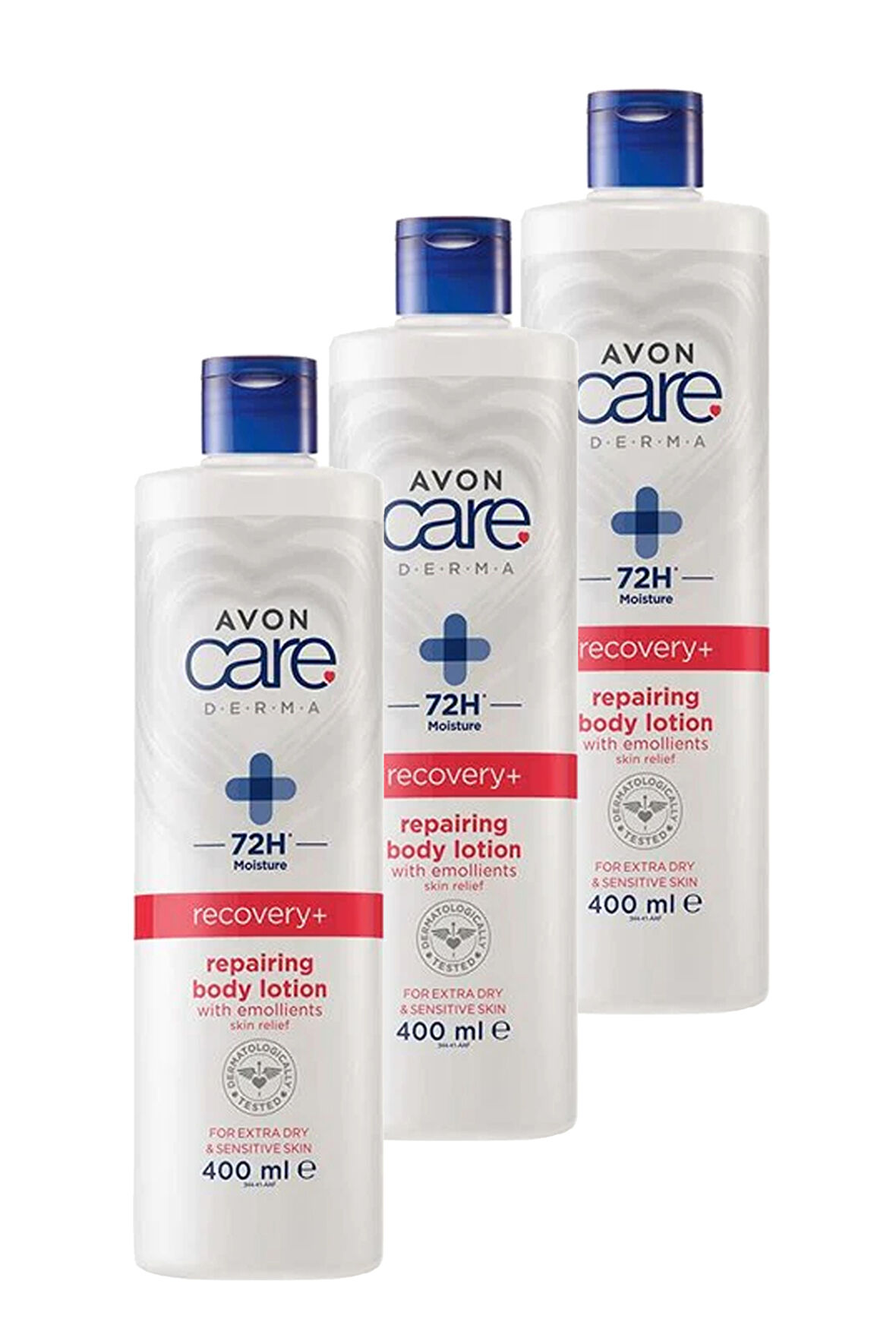 Care Derma Recovery+ Repairing Çok Kuru Ciltler için Vücut Losyonu 400 Ml. Üçlü Set