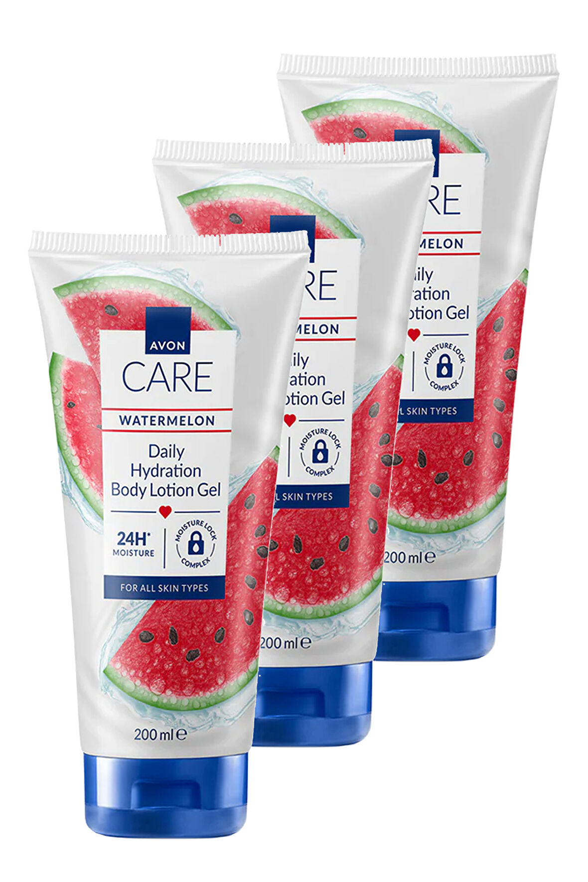 Care Watermelon Karpuz Kokulu Vücut Losyon Jeli 200 Ml. Üçlü Set