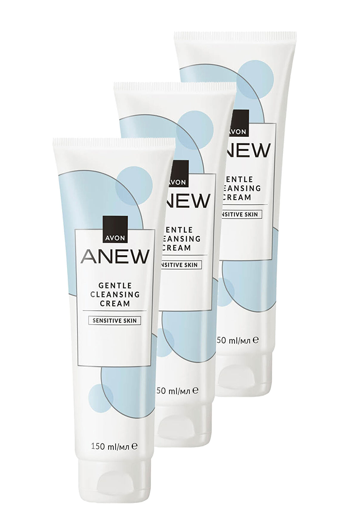 Anew Gentle Cleansing Cream Kokusuz Cilt Temizleyici Krem 150 Ml. Üçlü Set