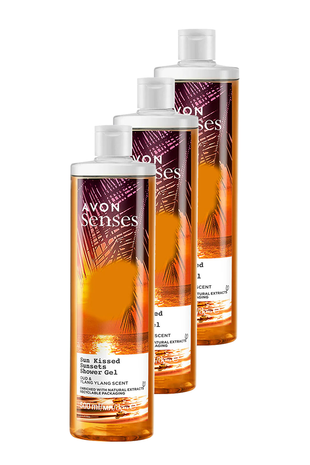 Senses Sun Kissed Sunsets Duş Jeli 500 Ml. Üçlü Set