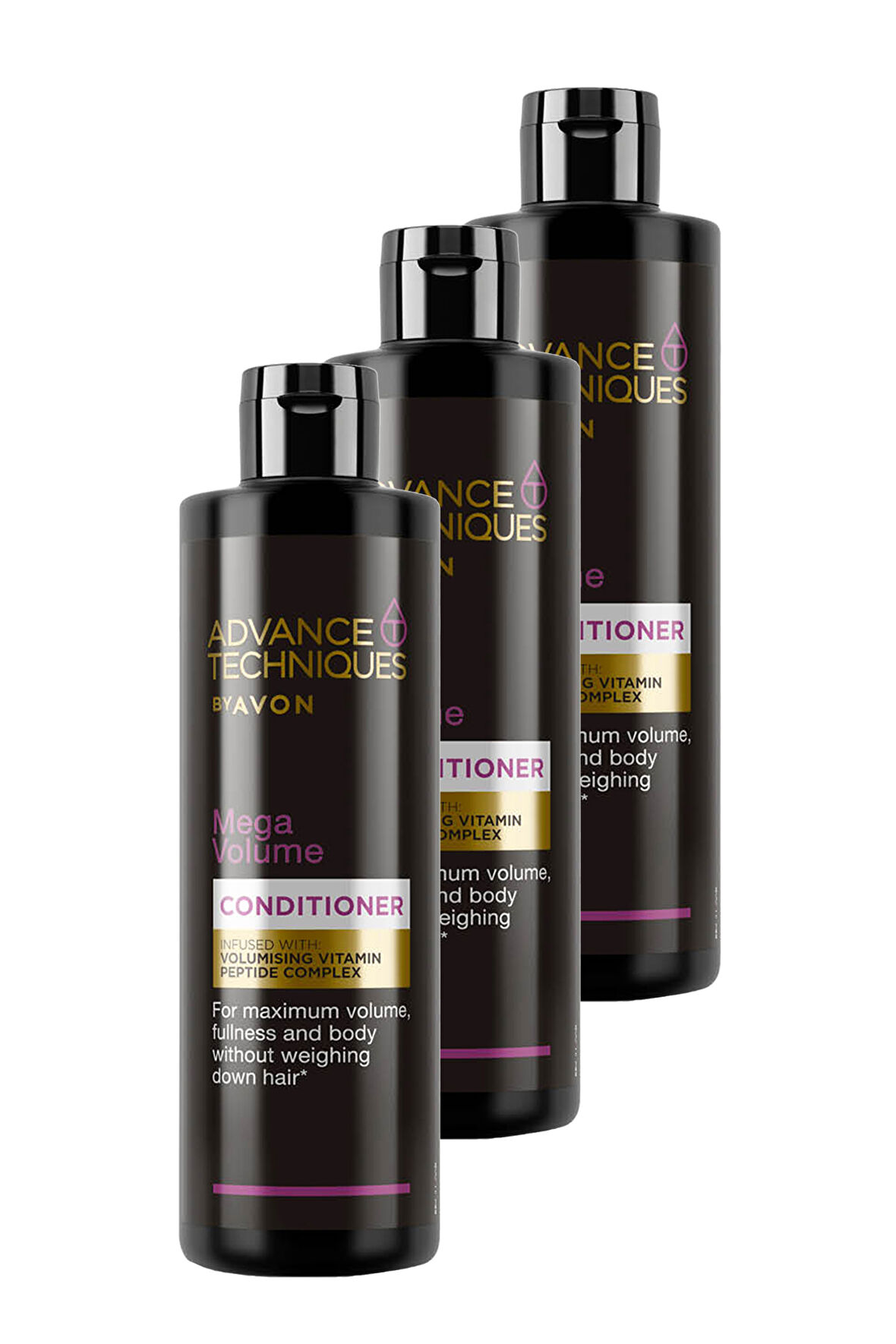 Advance Techniques Mega Volume Hacim Veren Saç Kremi 250 Ml. Üçlü Set