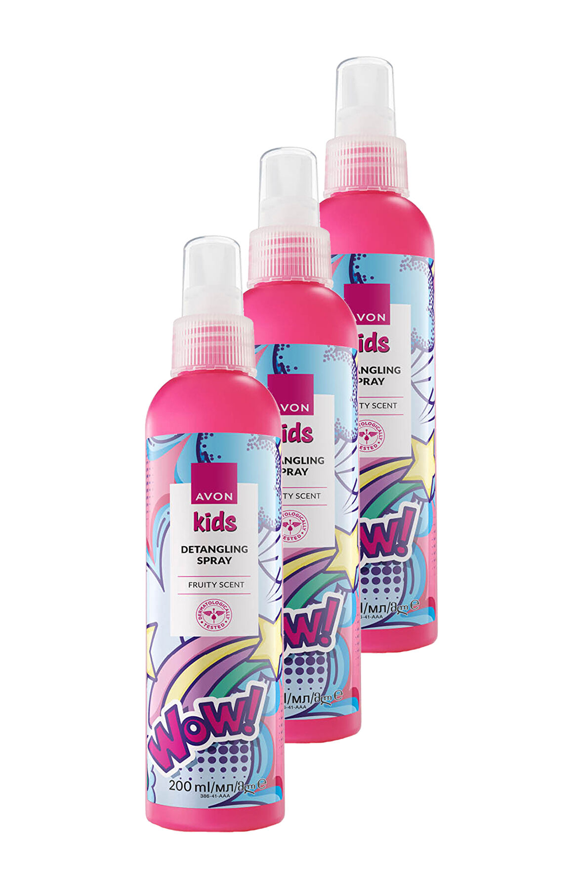 Kids Wow Çocuklar İçin Meyve Kokulu Saç Açıcı Sprey 200 ML. Üçlü Set