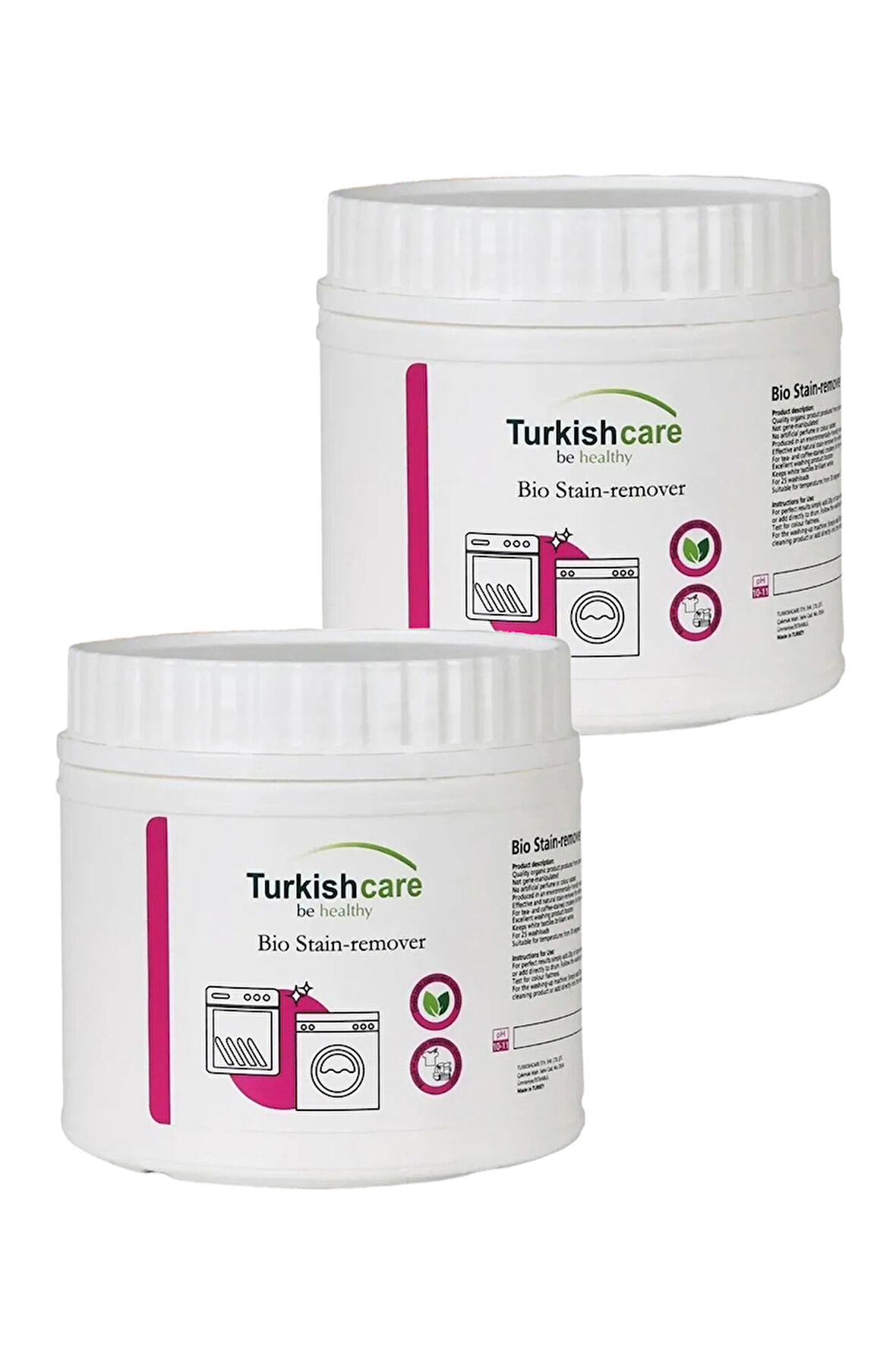 Organik Bio Çamaşır ve Bulaşık Leke Çıkarıcı Toz 500 gr. İkili Set