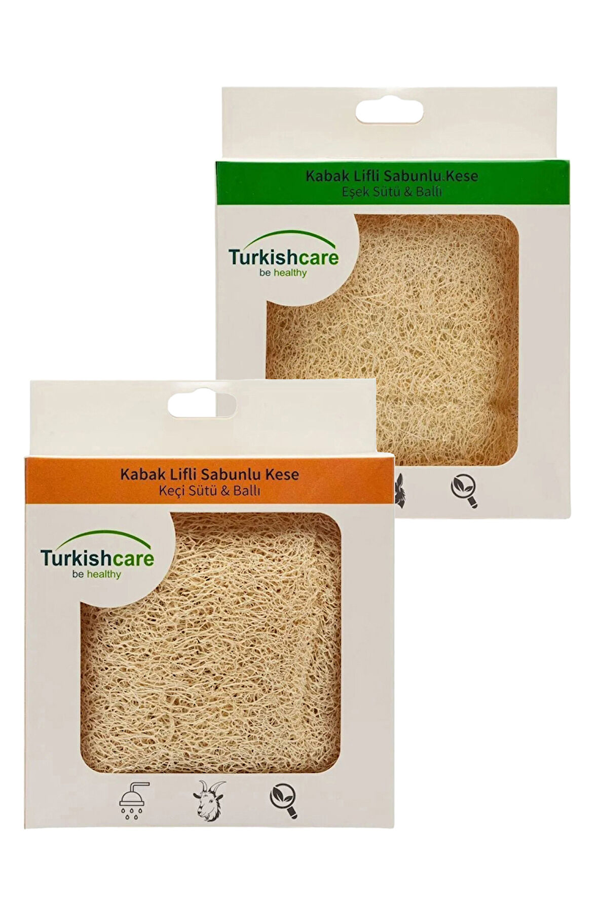 Doğal Eşek ve Keçi Sütlü Keseli İkili 100gr. x 2 Sabun Paketi