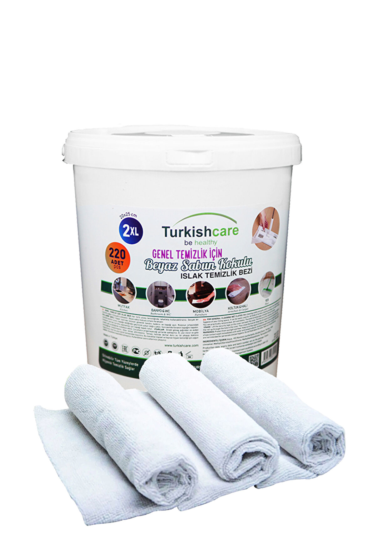 Kova Islak Mendil ve 3’lü Ithal Mikrofiber Bez Temizlik Paketi