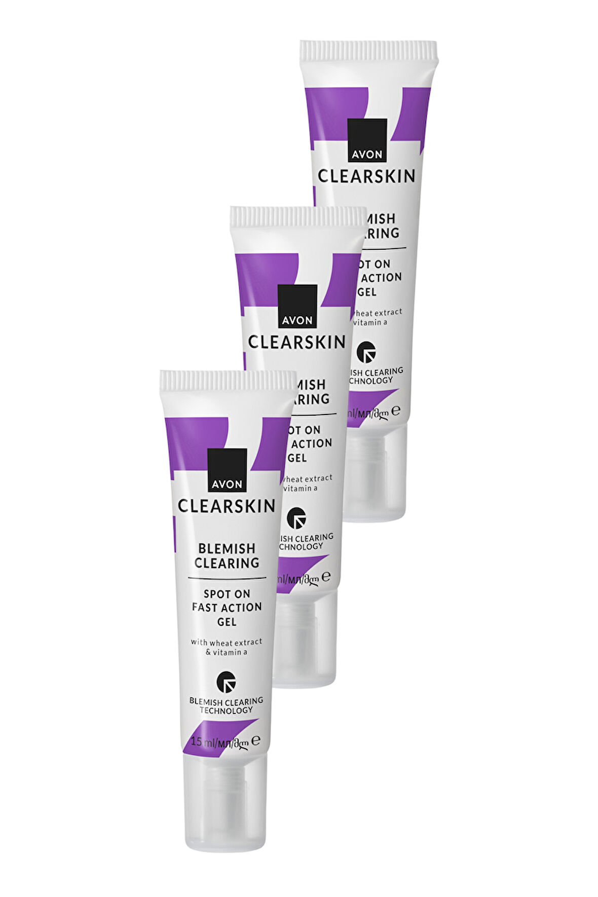 Clearskin Sivilce Lekesi Görünümünü Düzgünleştirmeye Yardımcı Jel 15ml Üçlü Paket
