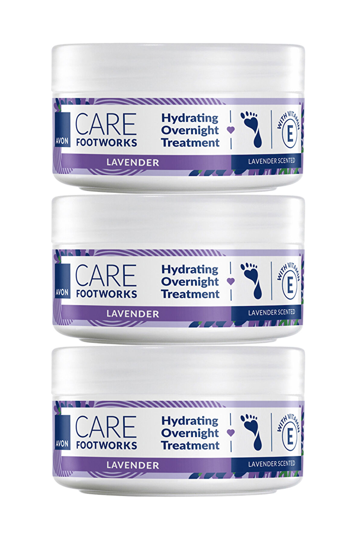 Footworks Lavanta Özlü Gece Uygulanan Bakım Kremi 150ml Üçlü Paket