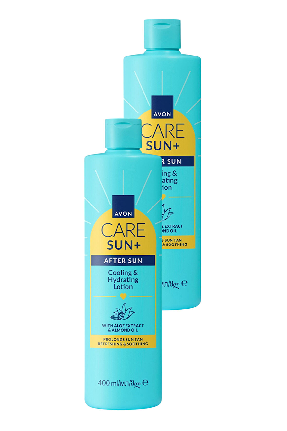 SUN+ AFTER SUN Ferahlatıcı ve Nemlendirici Güneş Sonrası Losyonu 400ml İkili Paket