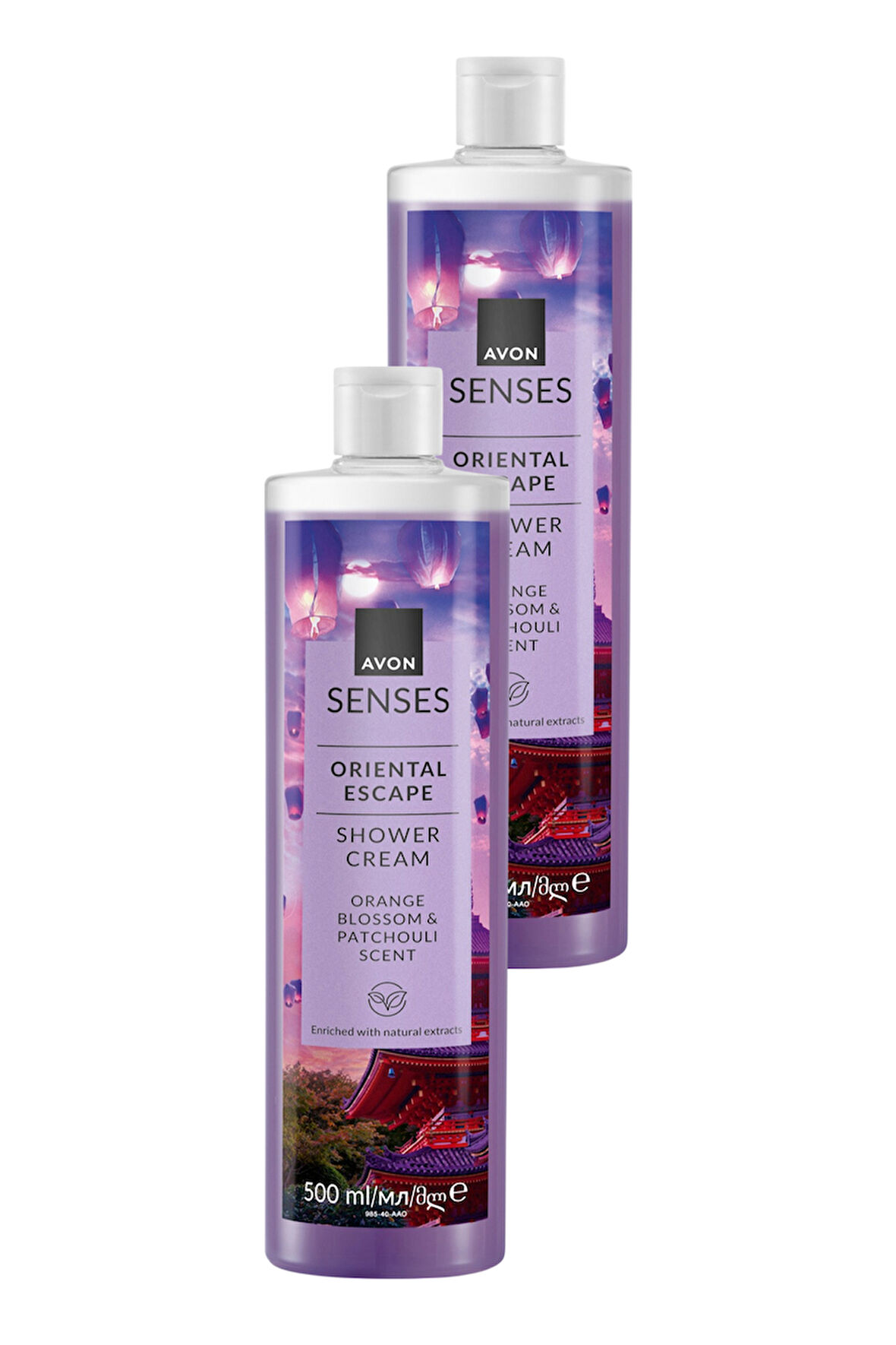 Senses Oriental Escape Portakal Çiçeği ve Paçuli Kokulu Duş Jeli 500ML İkili Set