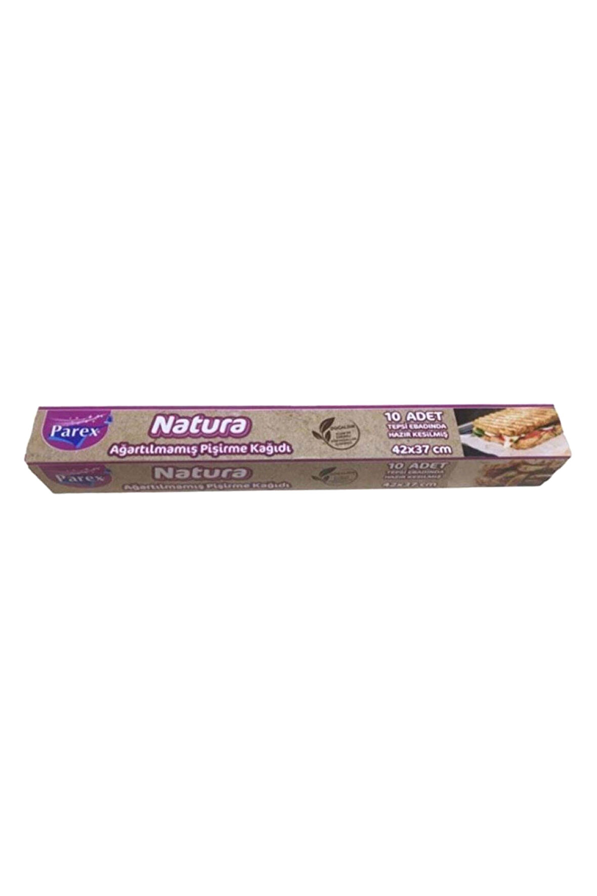 Natura Ağartılmamış Hazır Kesilmiş Pişirme Kağıdı 10’lu 24 Paket 1 Koli