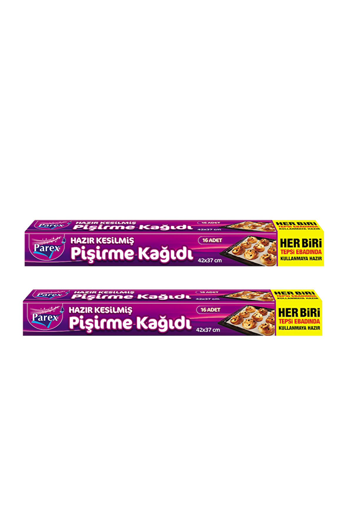 Hazır Kesilmiş Pişirme Kağıdı 16’lı 42 x 37 cm İkili Set