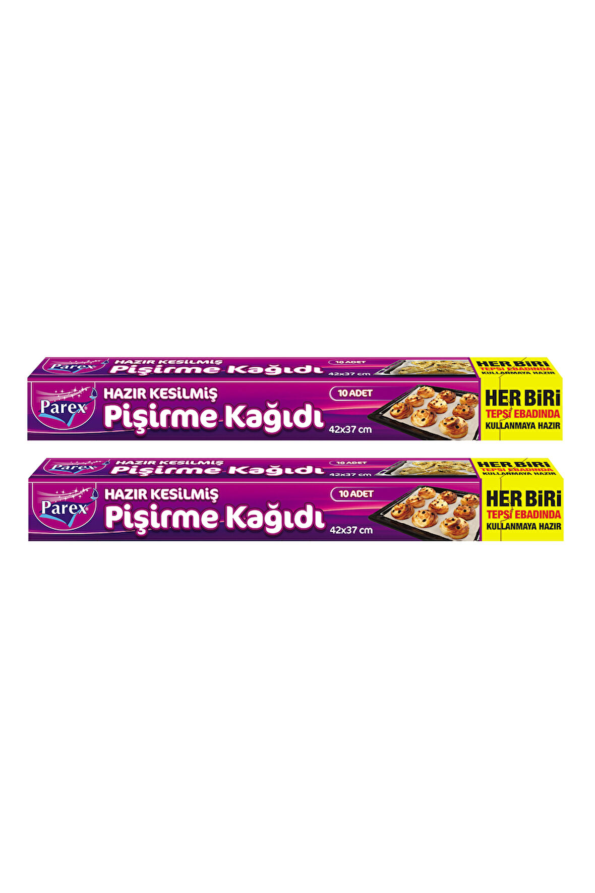 Hazır Kesilmiş Pişirme Kağıdı 10’lu 42 x 37 cm İkili Set