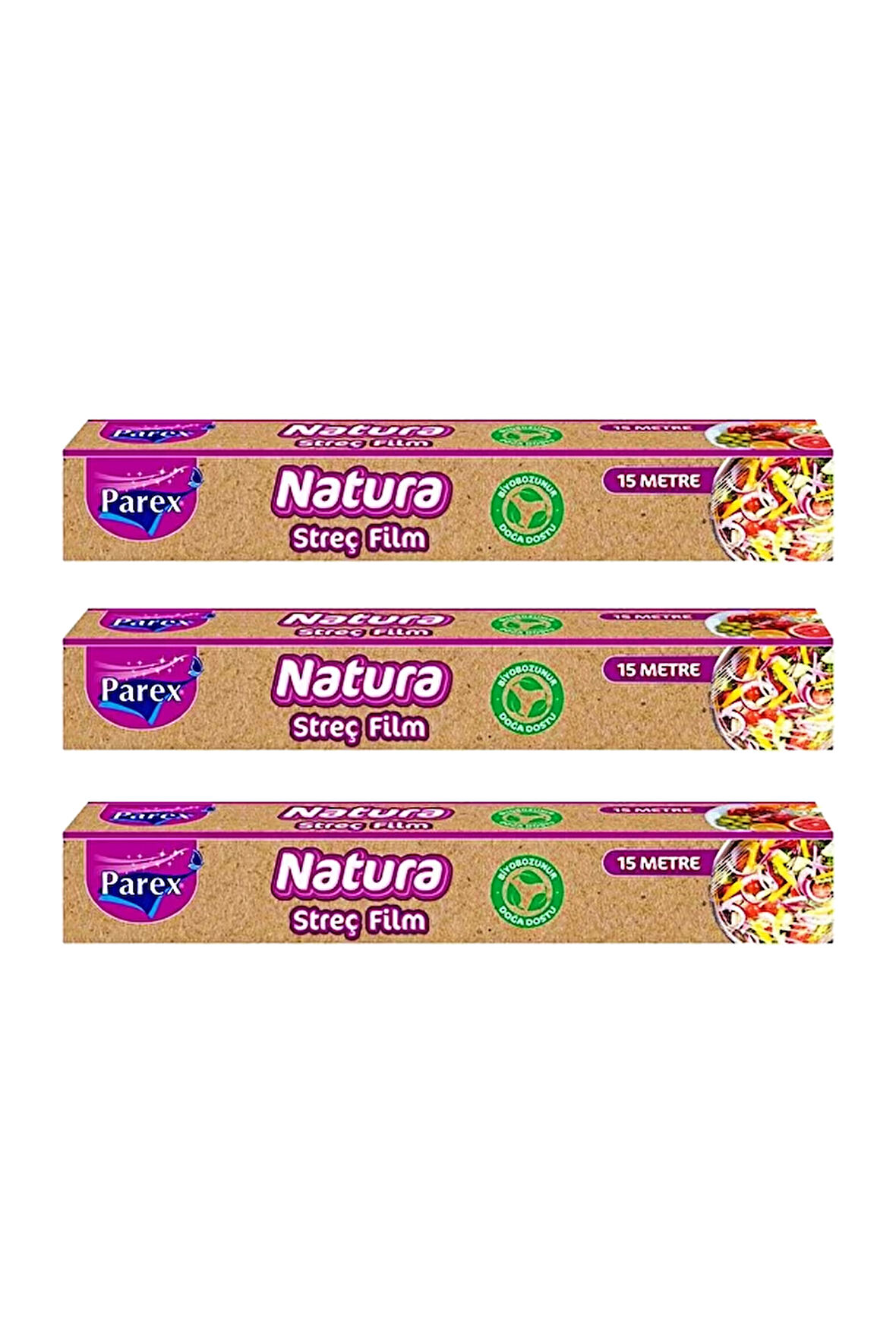 Natura Streç Film 15 Mt Üçlü Set