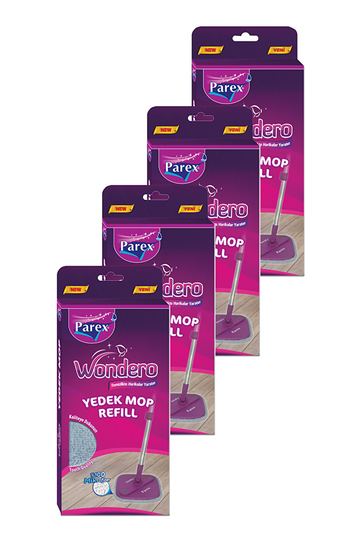 Wondero Yedek Mop Dörtlü Paket