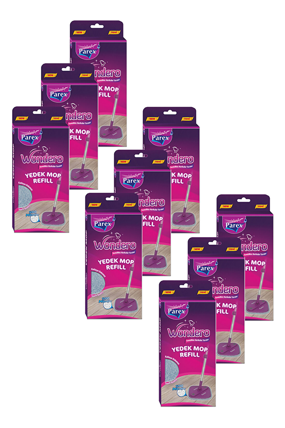 Wondero Yedek Mop Dokuzlu Paket