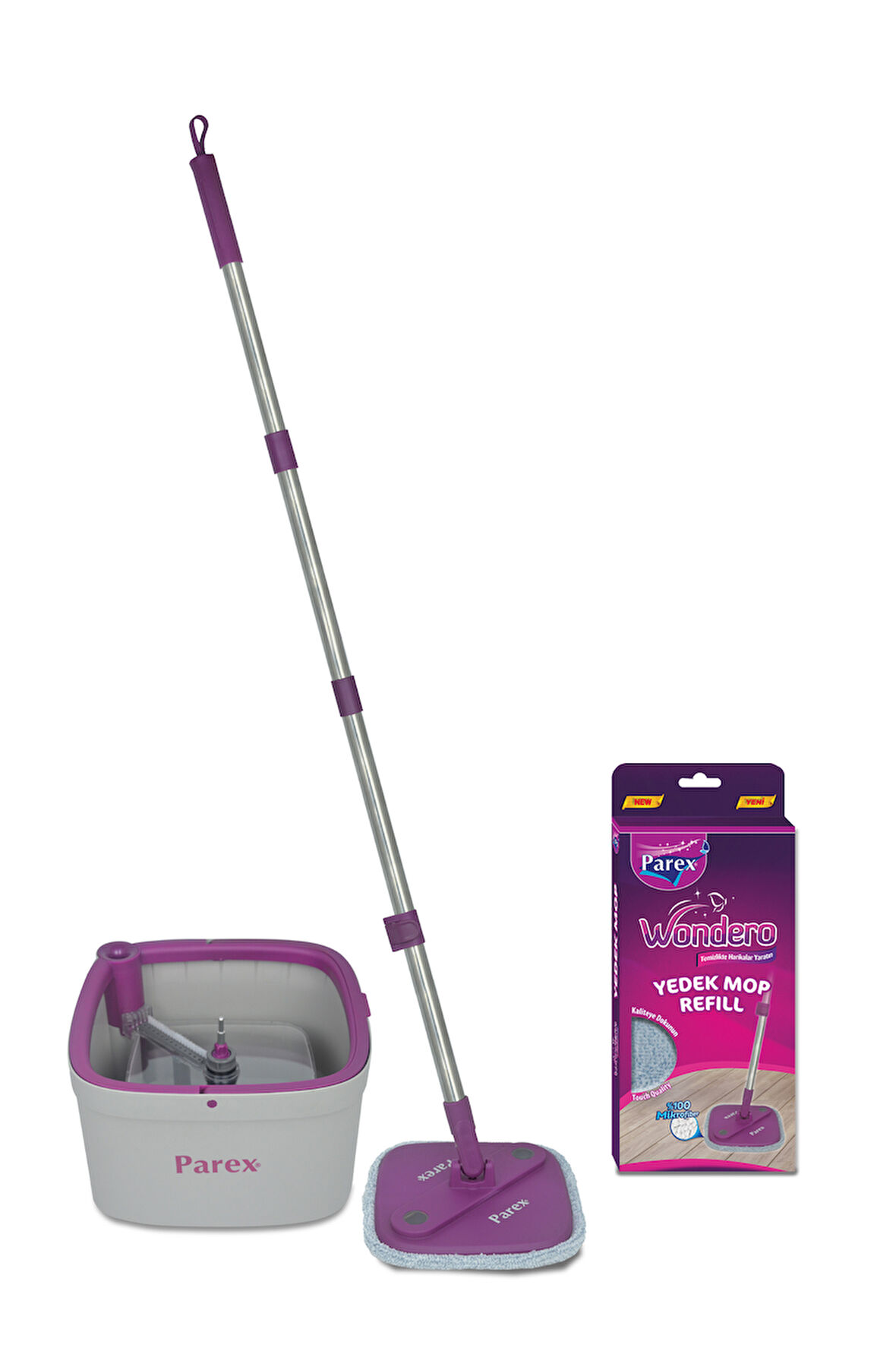 Wondero Otomatik Temizlik Seti 1 Adet Yedek Mop Hediyeli
