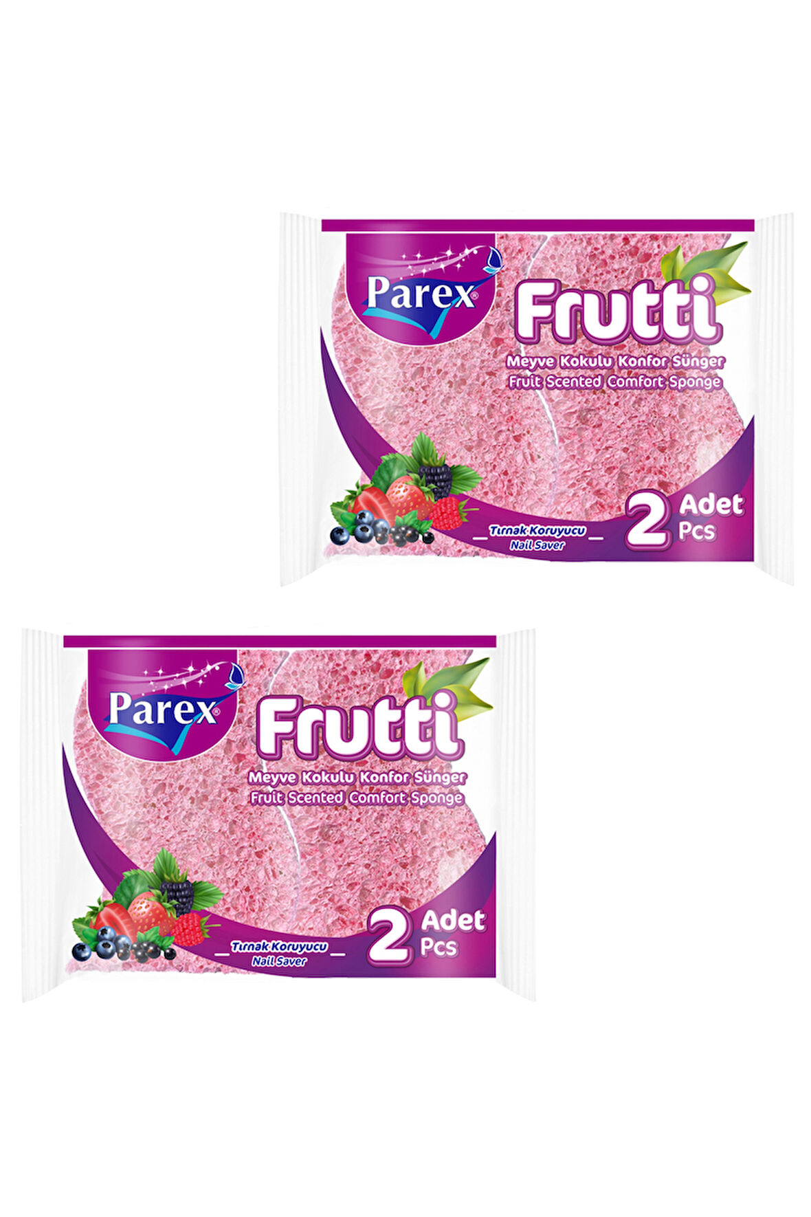 Frutti Kokulu Konfor 2’li Sünger İkili Paket