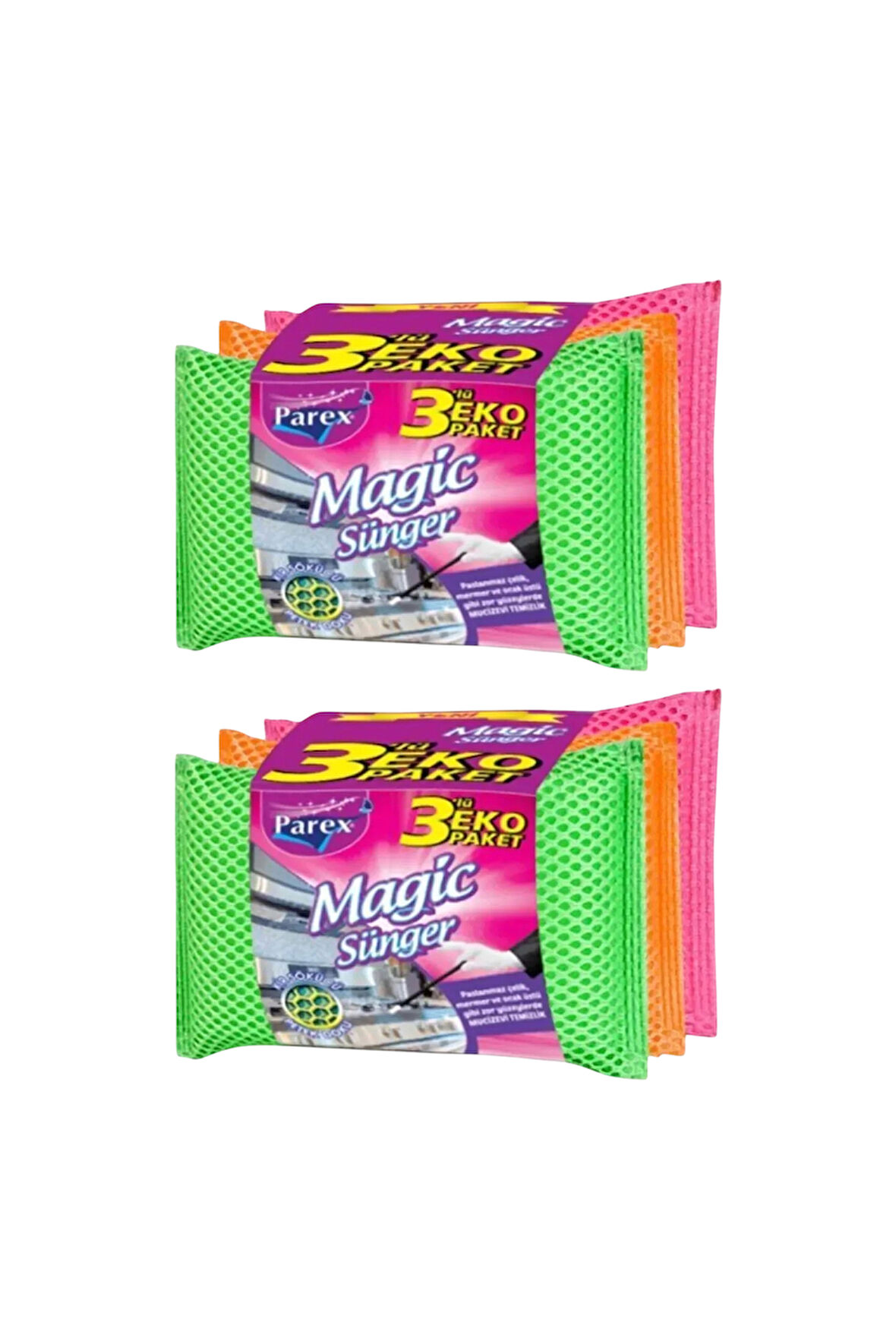 Magic 3'lü Sünger İkili Paket