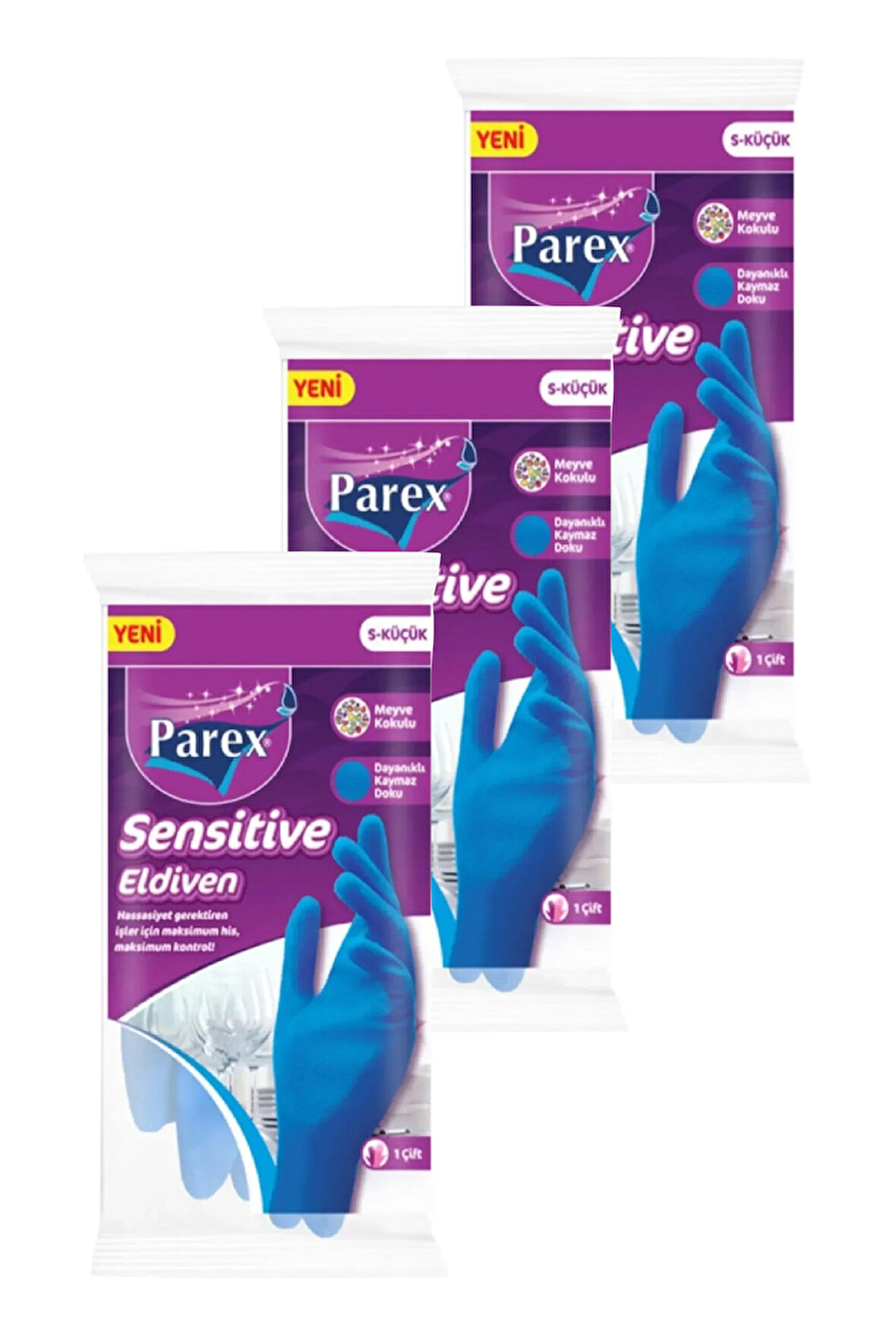 Sensitive Eldiven Küçük Boy Üçlü Paket