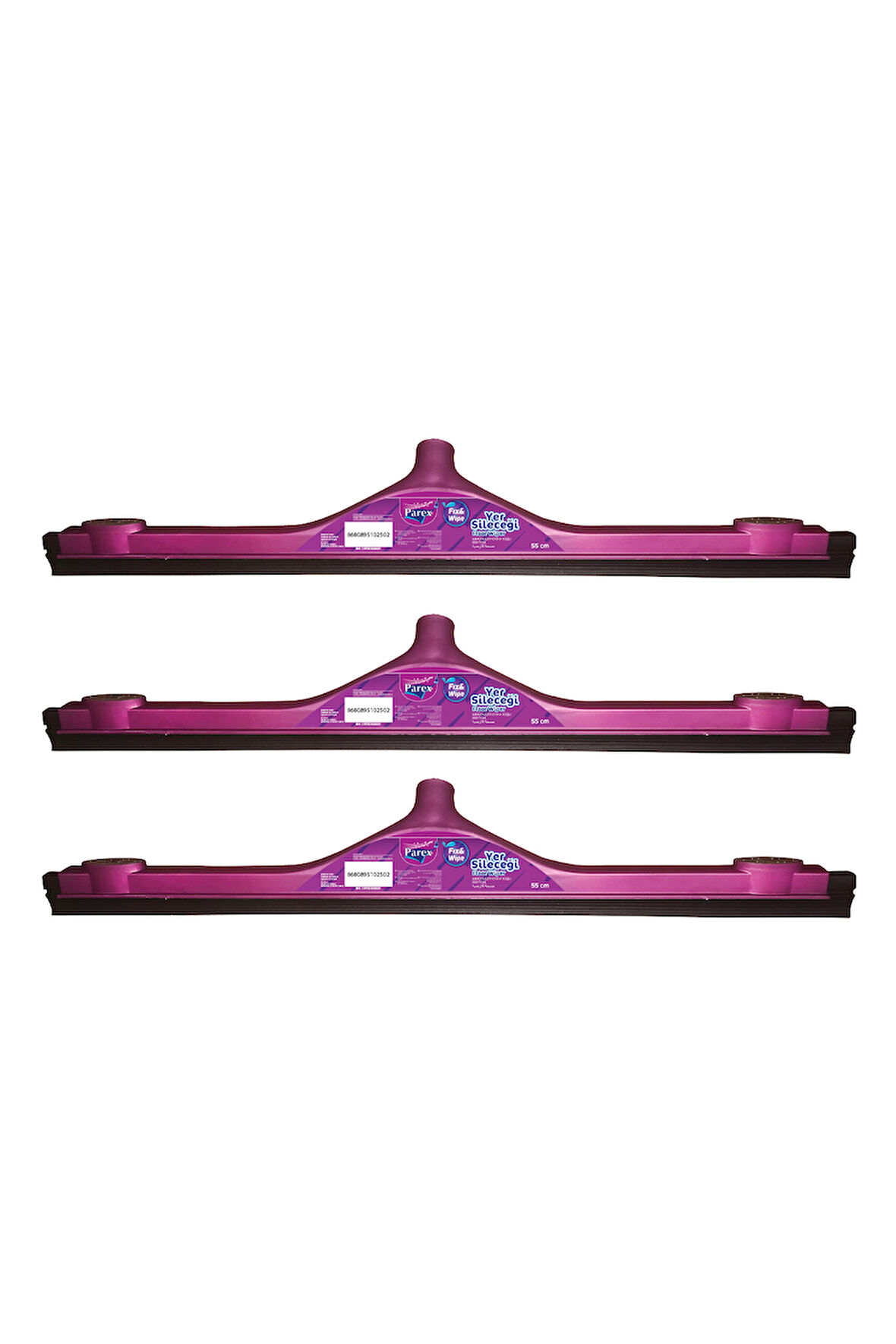 Fix & Wipe Yer Sileceği Yedek 55 Cm (Sapsız) Üçlü Paket