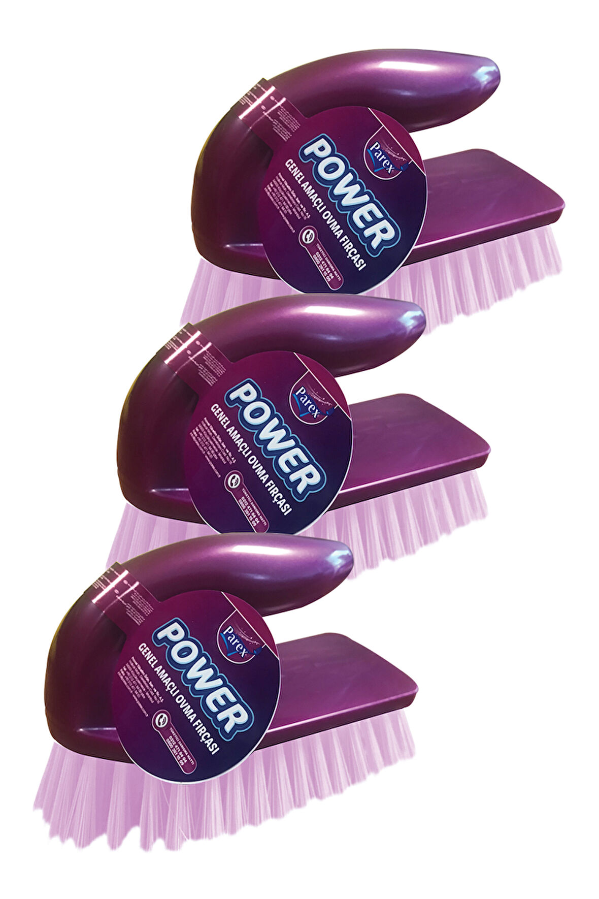 Power Genel Amaçlı Ovma Fırçası Üçlü Paket