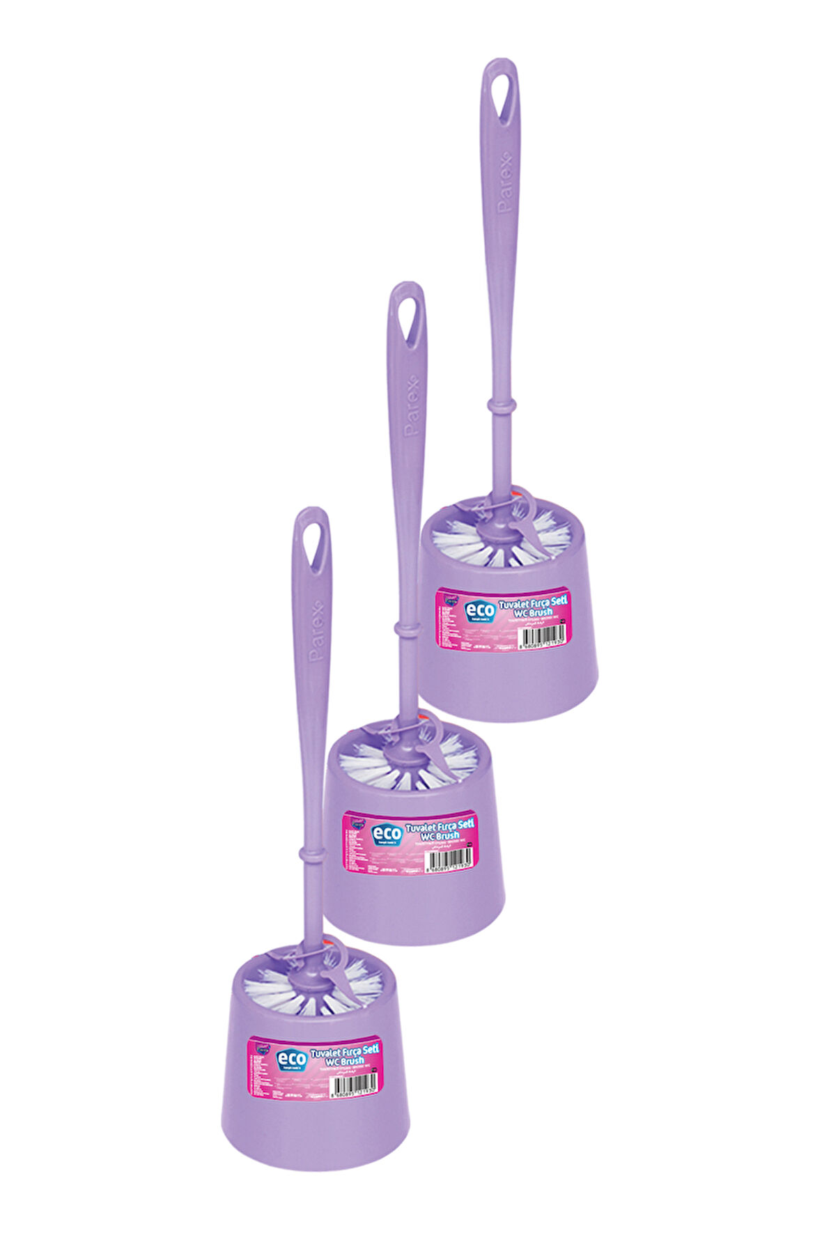 Parex Eco Tuvalet Fırçası Üçlü Paket