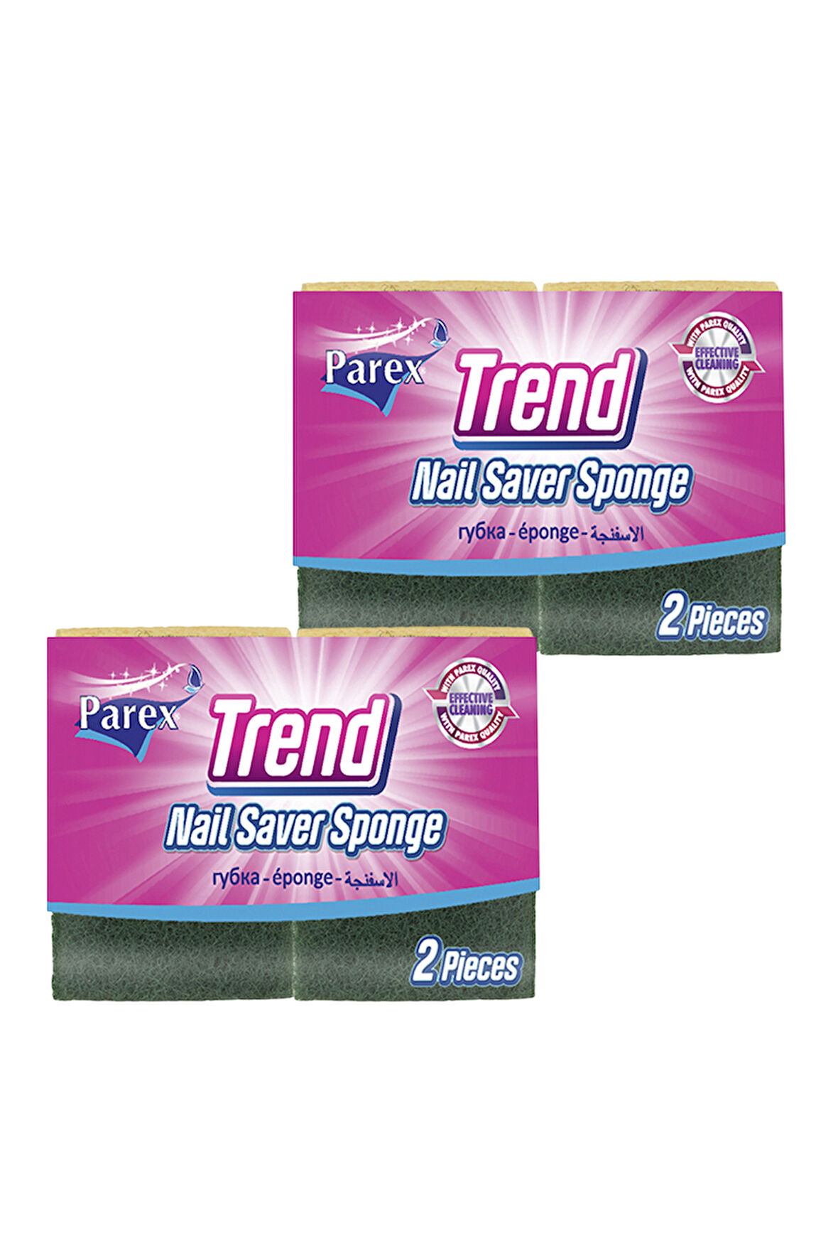 Trend Oluklu 2'li Klasik Sünger İkili Paket