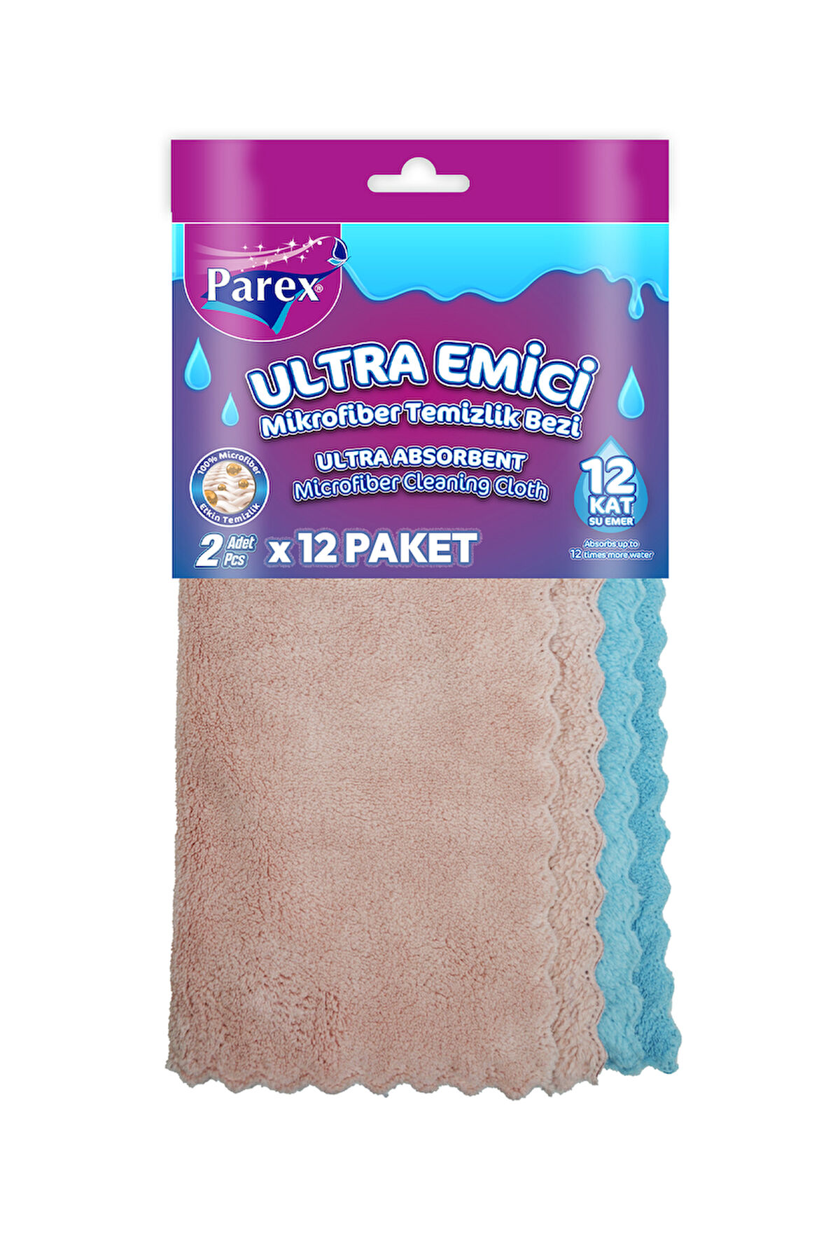 Ultra Emici 2’li Mikrofiber Bez Onikili Paket