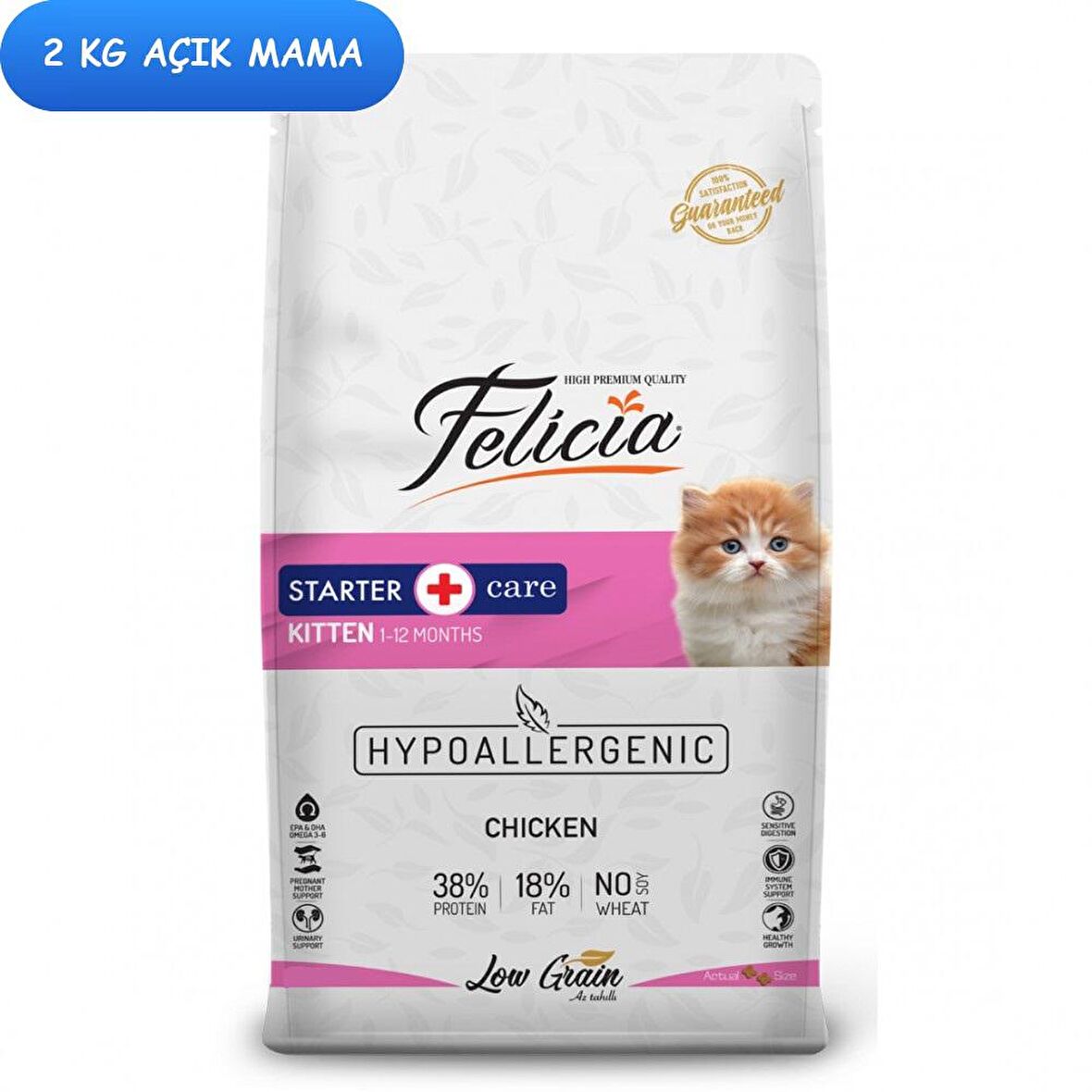 Felicia Az Tahıllı Tavuklu Yavru Kedi Maması 2 Kg AÇIK