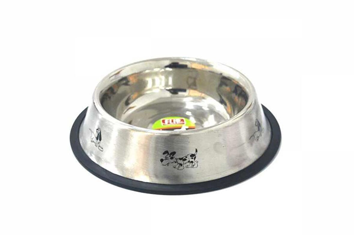 Flip 8 Oz. KE-3201MD Figürlü Çelik Mama Kabı 