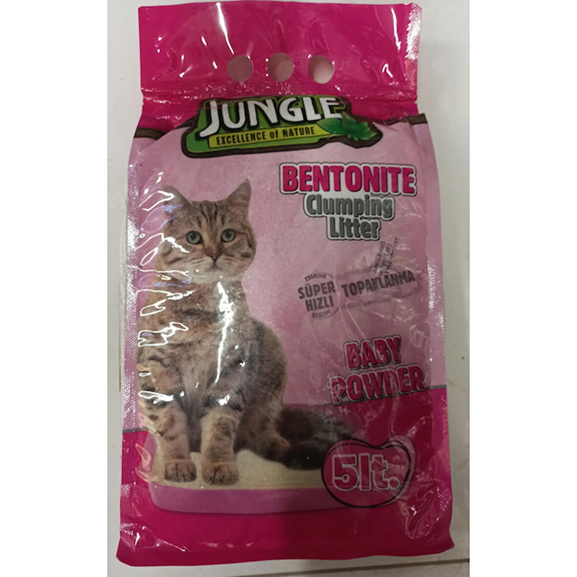 JUNGLE KEDI KUMU BENTONIT INCE PARFUMLU 5 LT