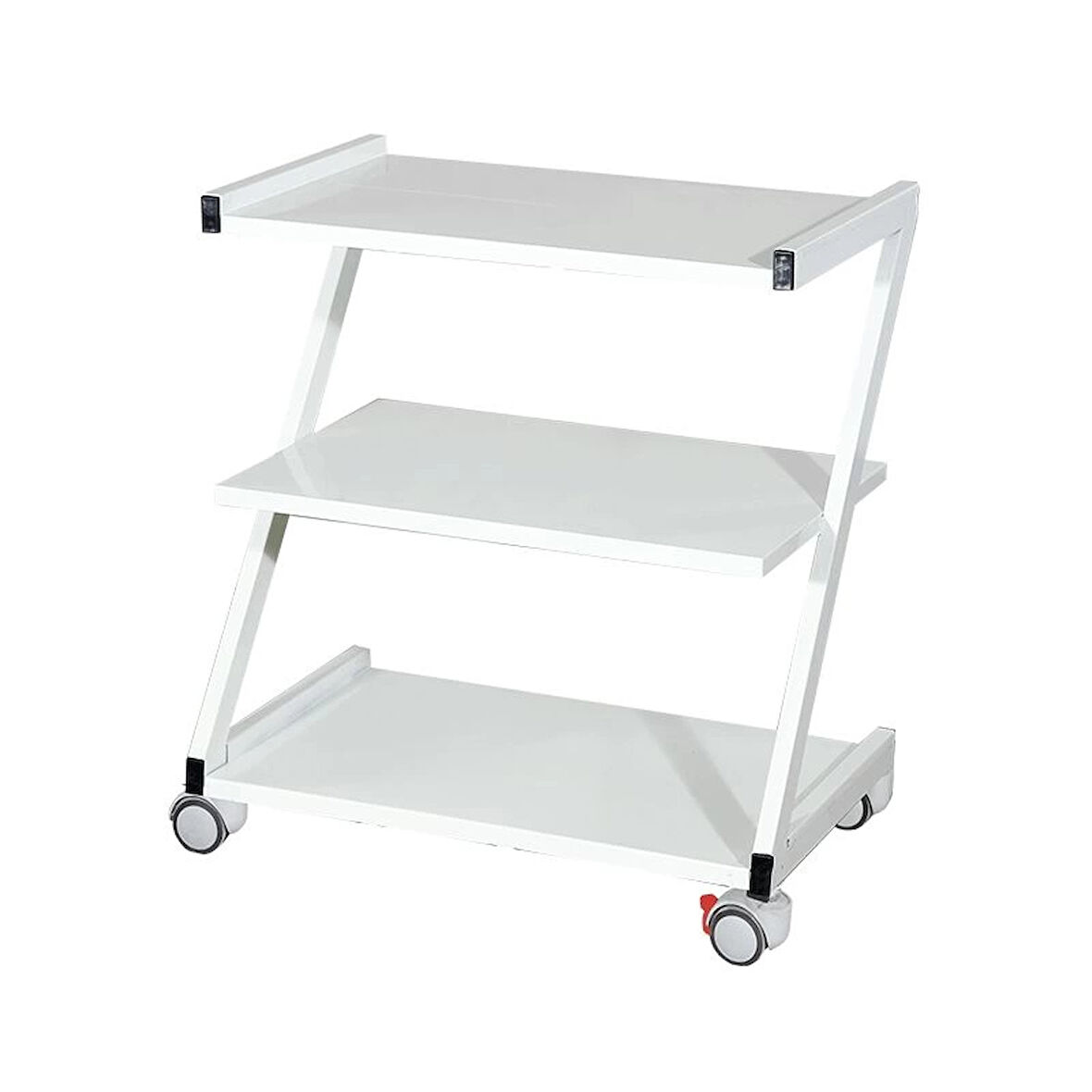 Cihaz Arabası | Z Tipi, Üç Katlı Metal Gövde, Antistatik Tekerlekli E-231/B