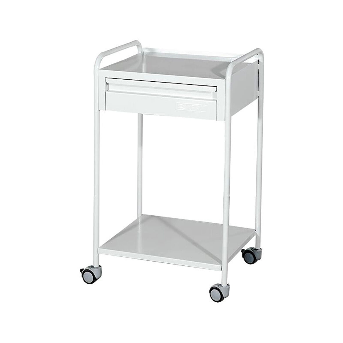 Çekmeceli Cihaz Arabası | Metal Gövde, Antibakteriyel Boyalı, Antistatik Tekerlekli E-233