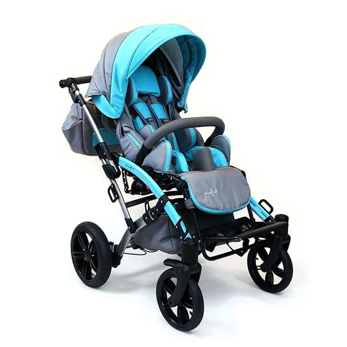 Mywam Mewa Engelli Çocuk Puseti | Ayarlanabilir Oturum ve Sırtlık, Koltuk Küçültmeli, Katlanabilir Çift Parçalı Tasarım Puseti