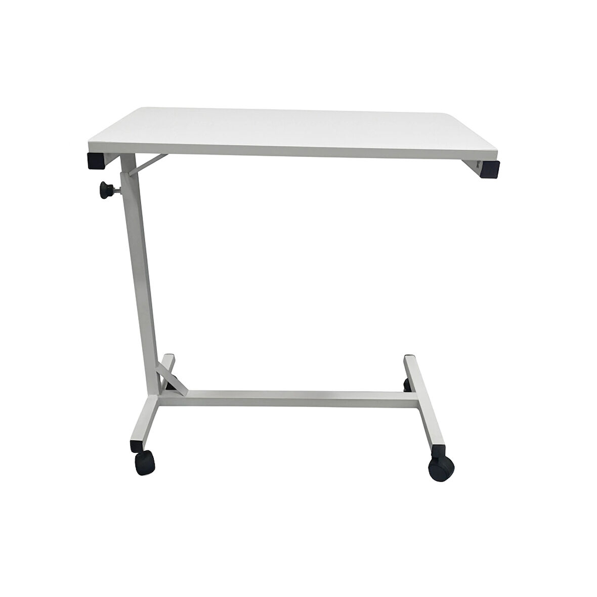 Ahşap Manuel Yemek Masası|Antibakteriyel Elektrostatik Boyalı, Tekerlekli & Manuel Çevirmeli Tasarım