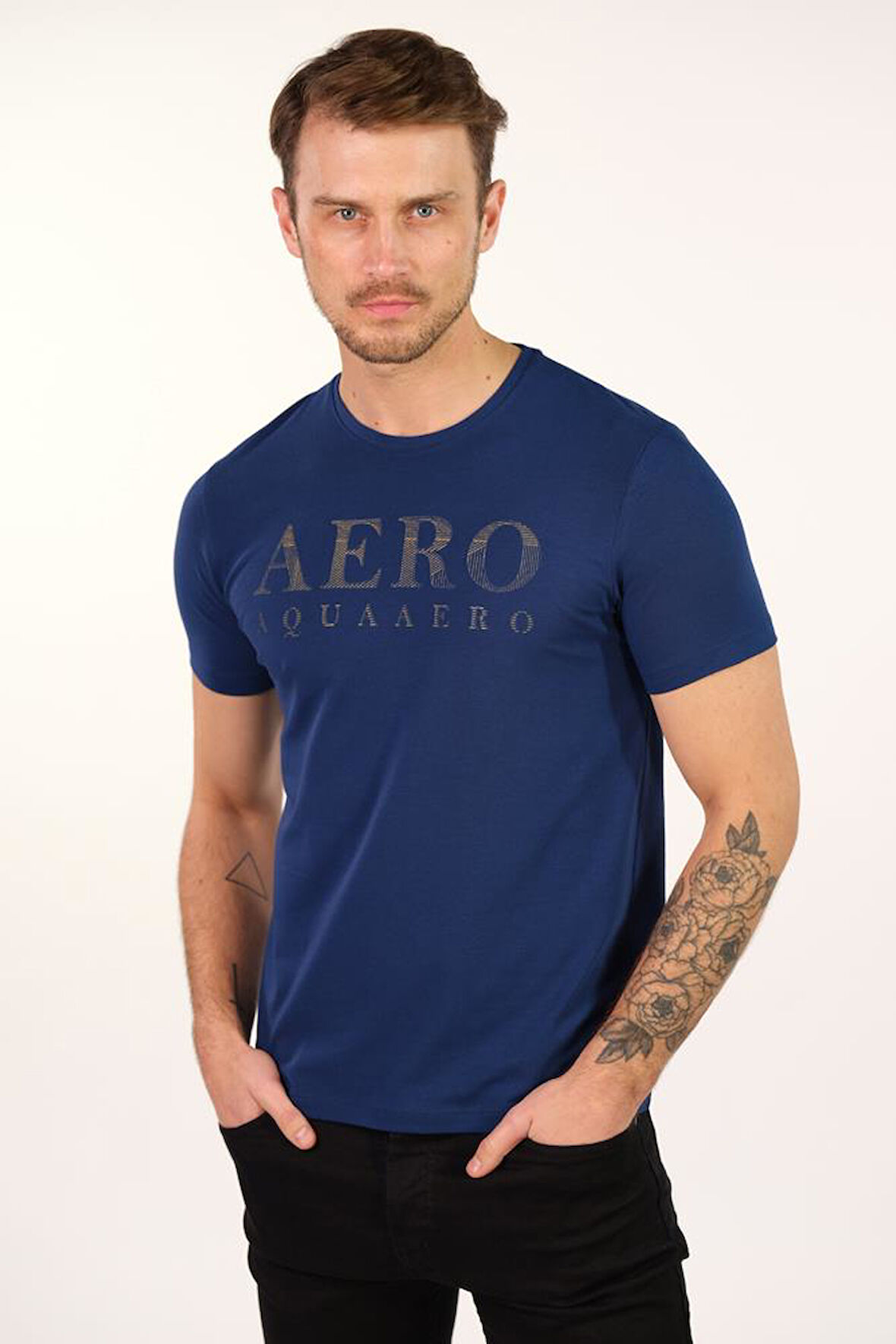 Arma Erkek Bisiklet Yaka Tişört 