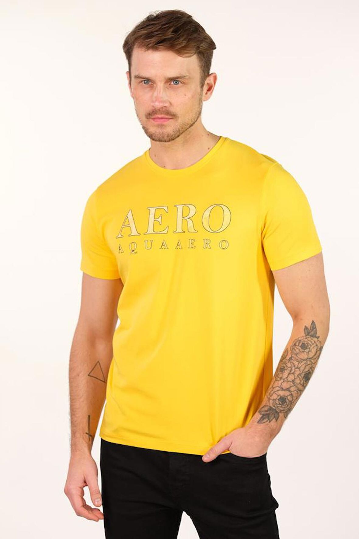 Arma Erkek Bisiklet Yaka Tişört 