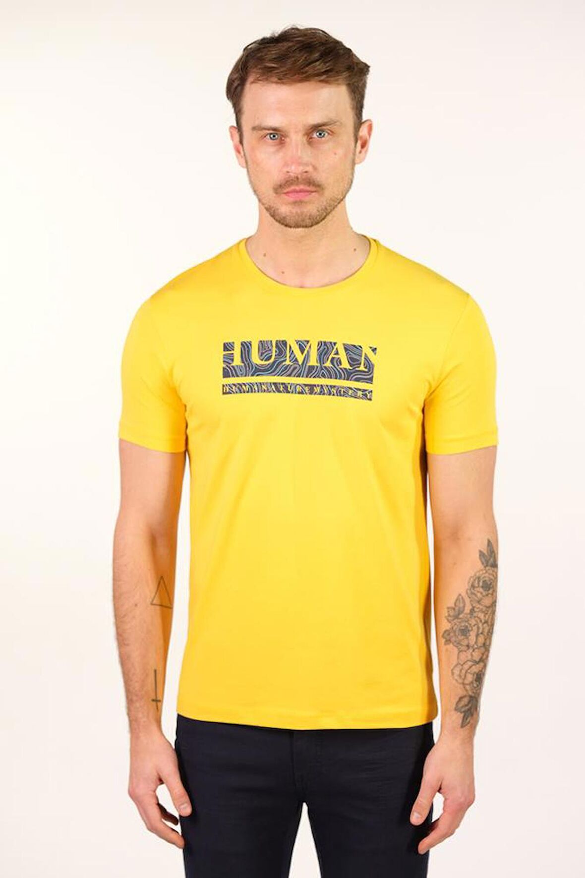 Arma Erkek Bisiklet Yaka Tişört 