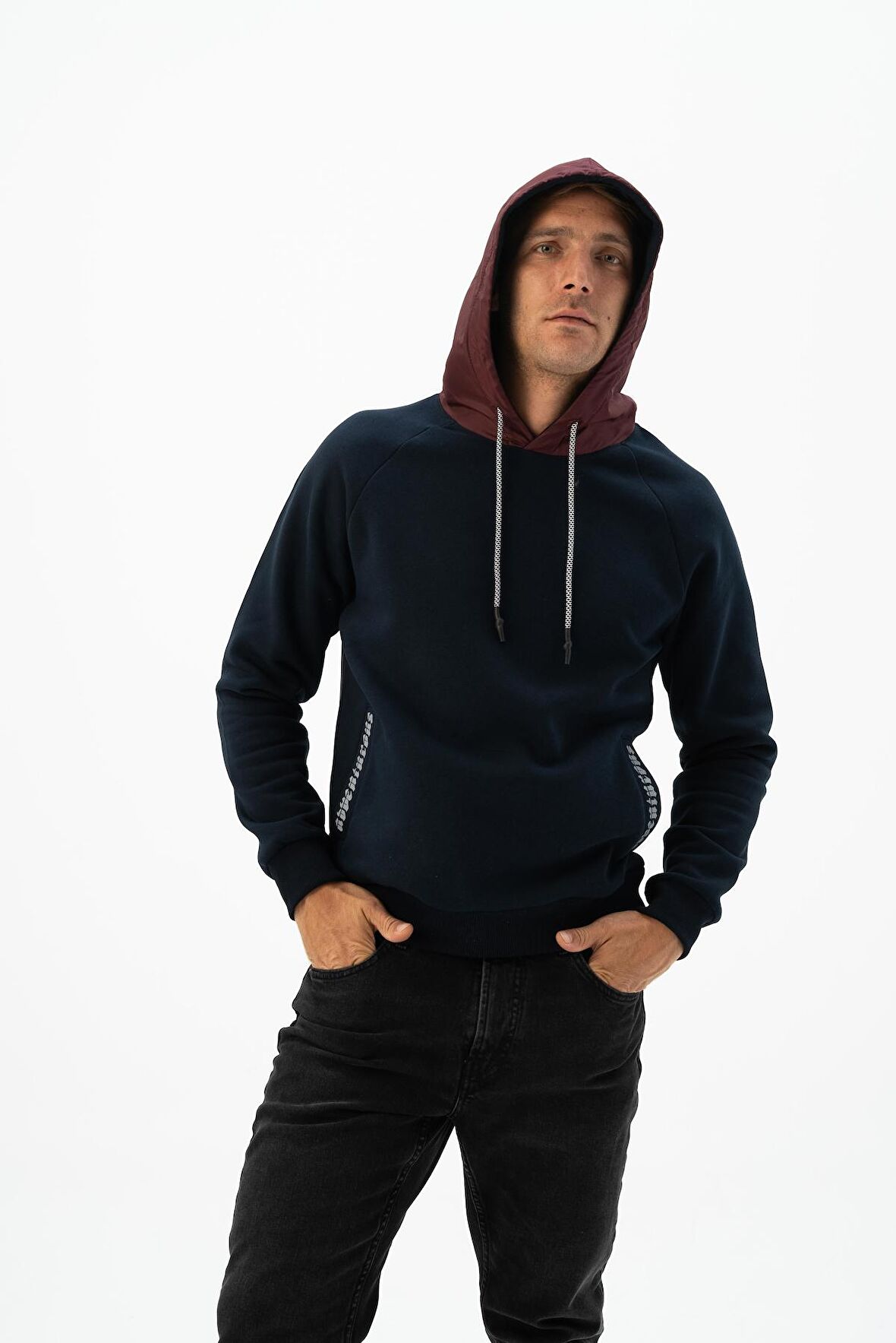 Arma Erkek Kanguru Cepli Kapüşonlu Sweatshirt 