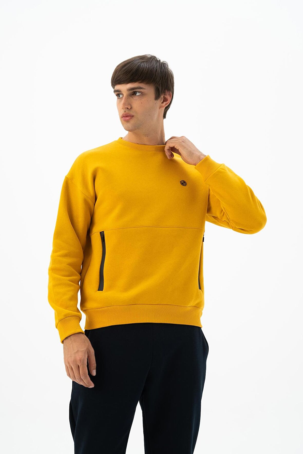 Arma Erkek Bisiklet Yaka Sweatshirt 