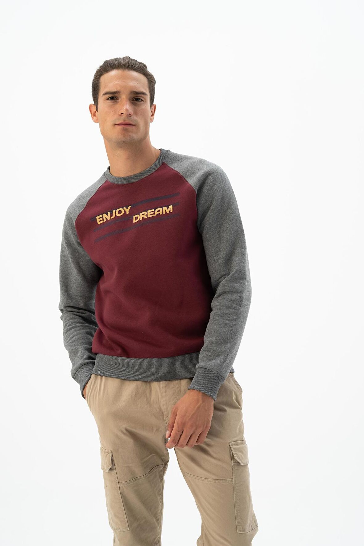 Arma Erkek Bisiklet Yaka Sweatshirt 
