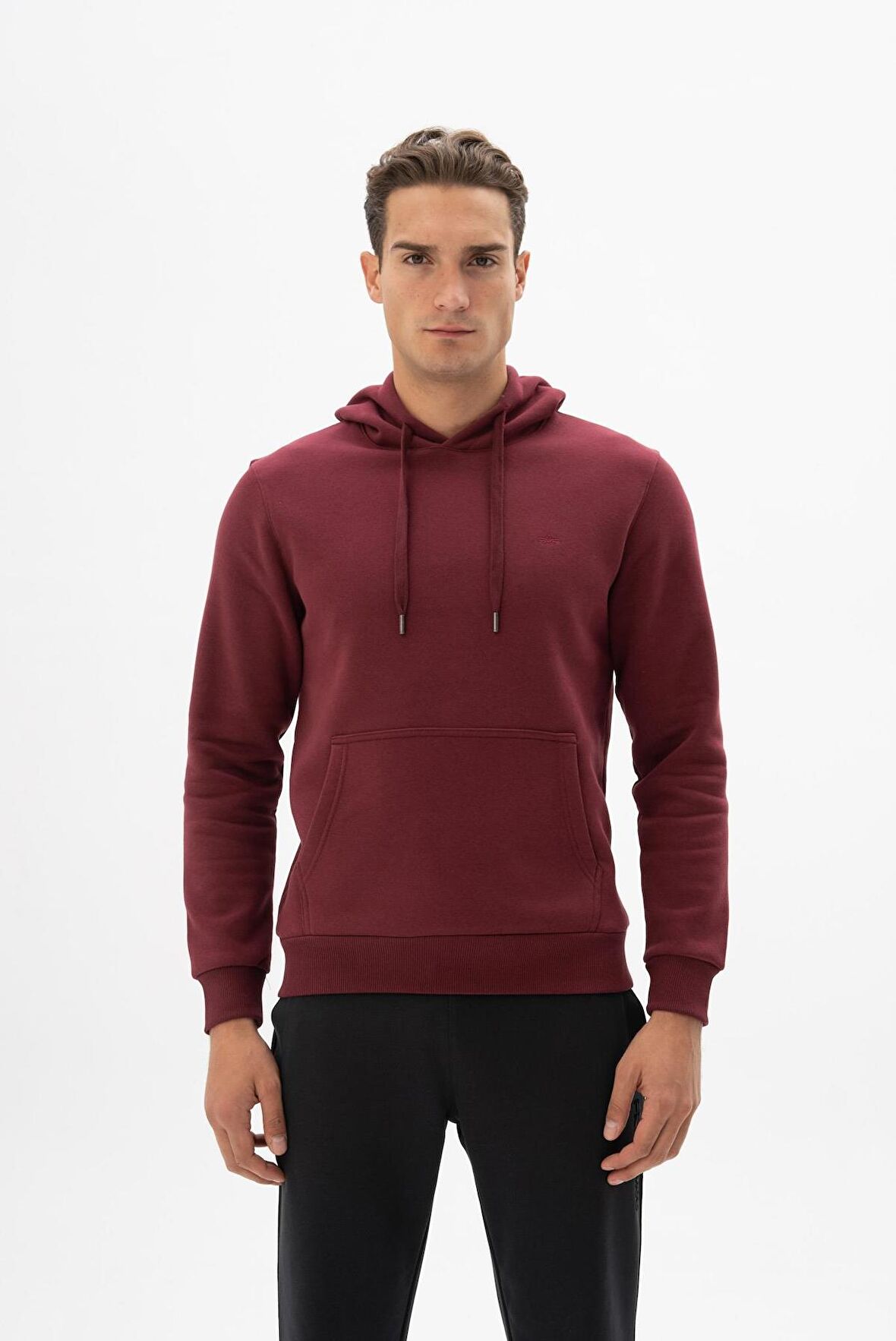 Arma Erkek Kanguru Cepli Kapüşonlu Sweatshirt 