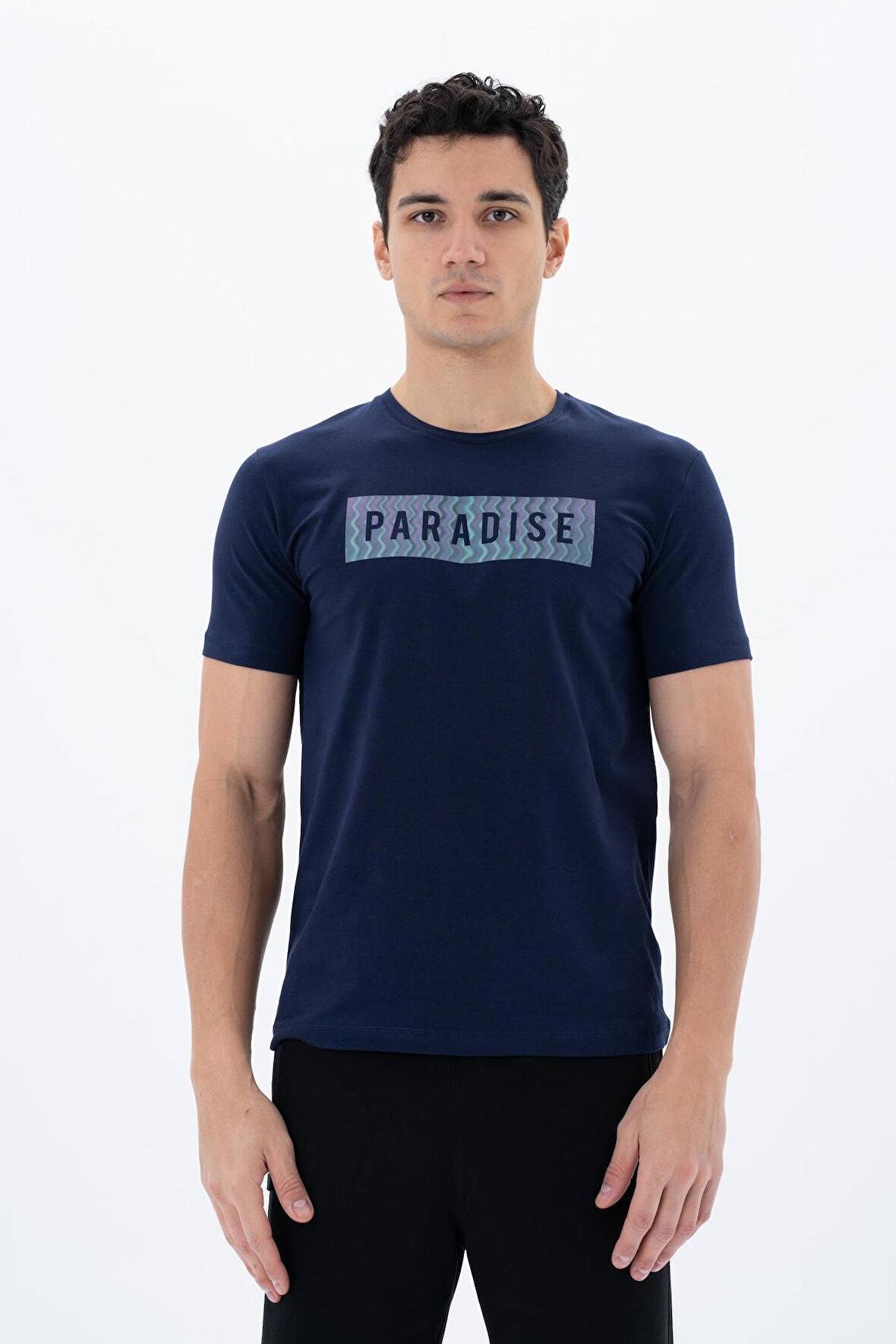 Arma Erkek Slim Fit Bisiklet Yaka Tişört 