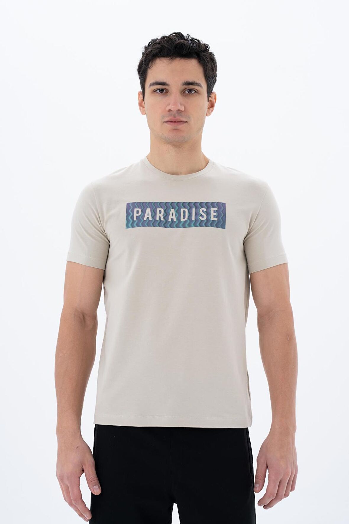 Arma Erkek Slim Fit Bisiklet Yaka Tişört 
