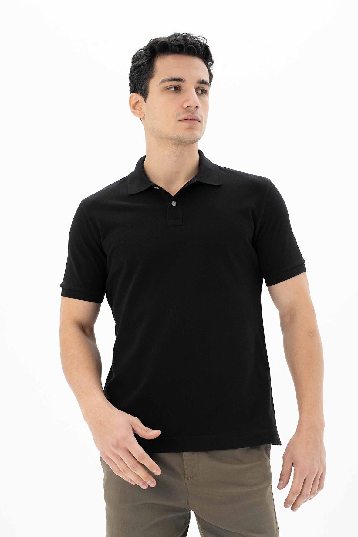 Arma Erkek %100 Pamuk Basic Polo Yaka Regular Fit T-shirt 
