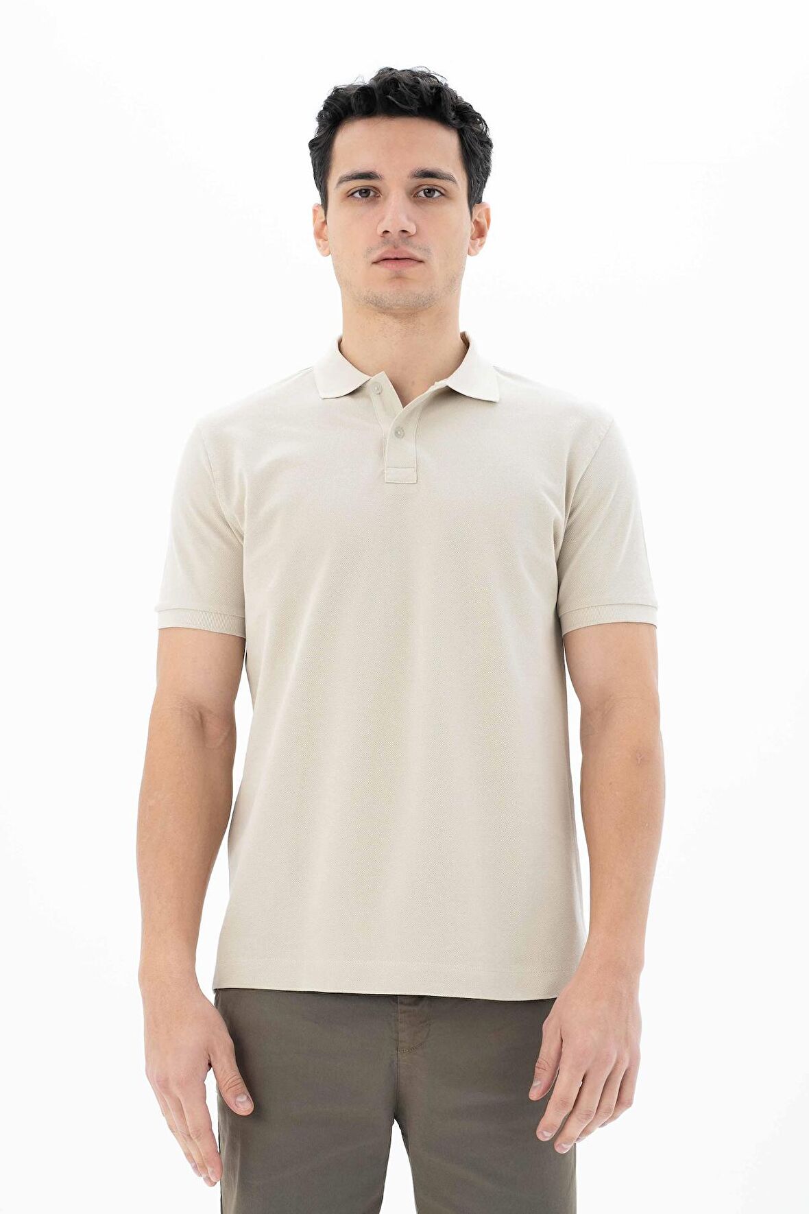 Arma Erkek %100 Pamuk Basic Polo Yaka Regular Fit T-shirt 