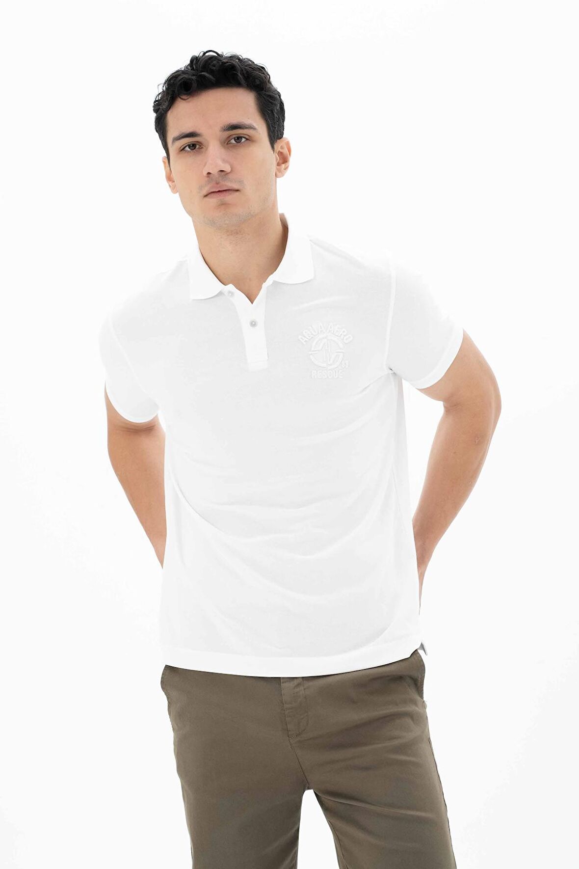 Arma Erkek Baskılı Regular Fit % 95 Pamuklu %5 Likralı Polo Yaka T-Shirt 